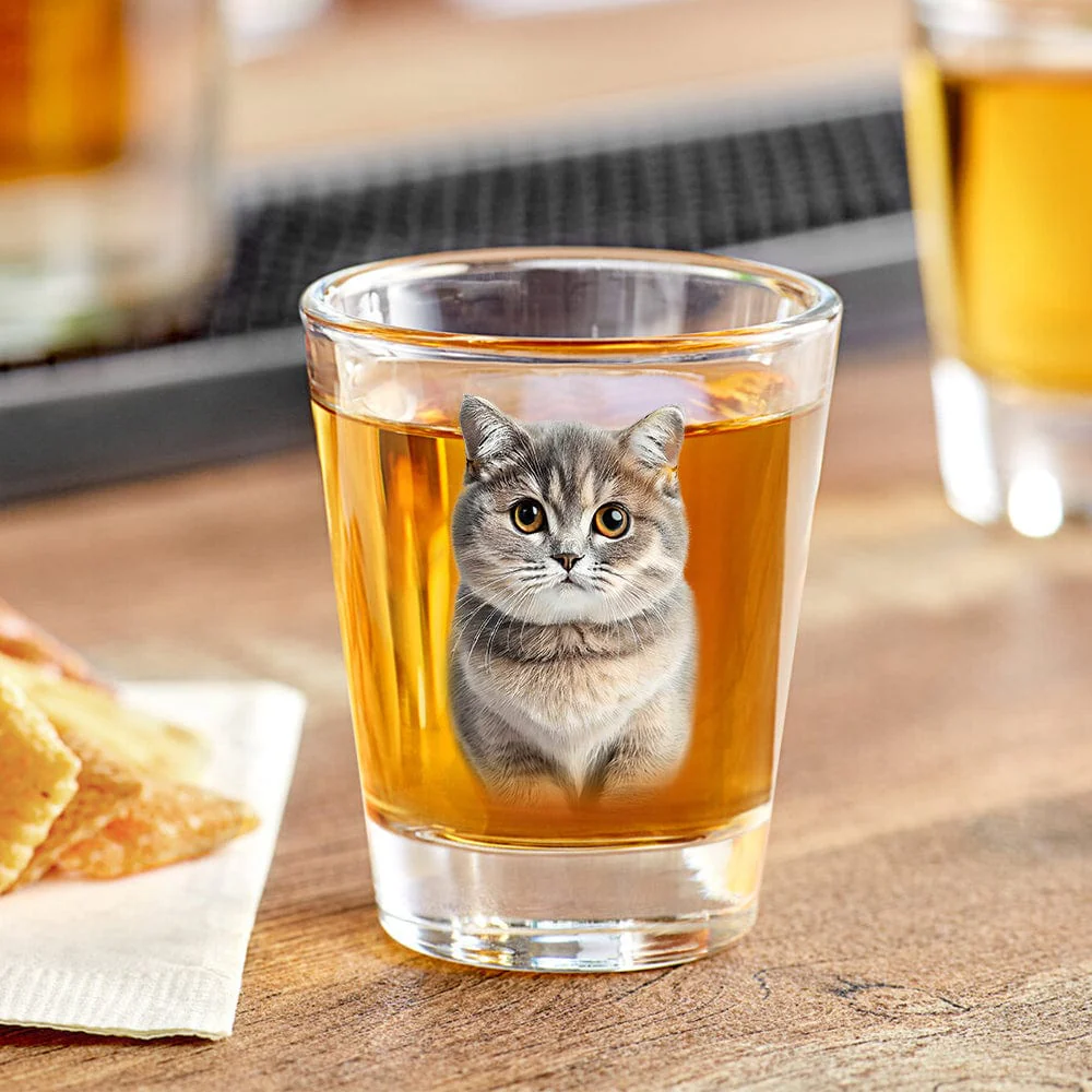 Custom Photo Dog, Cat Print Shot Glass HA75 891774 - Image 10