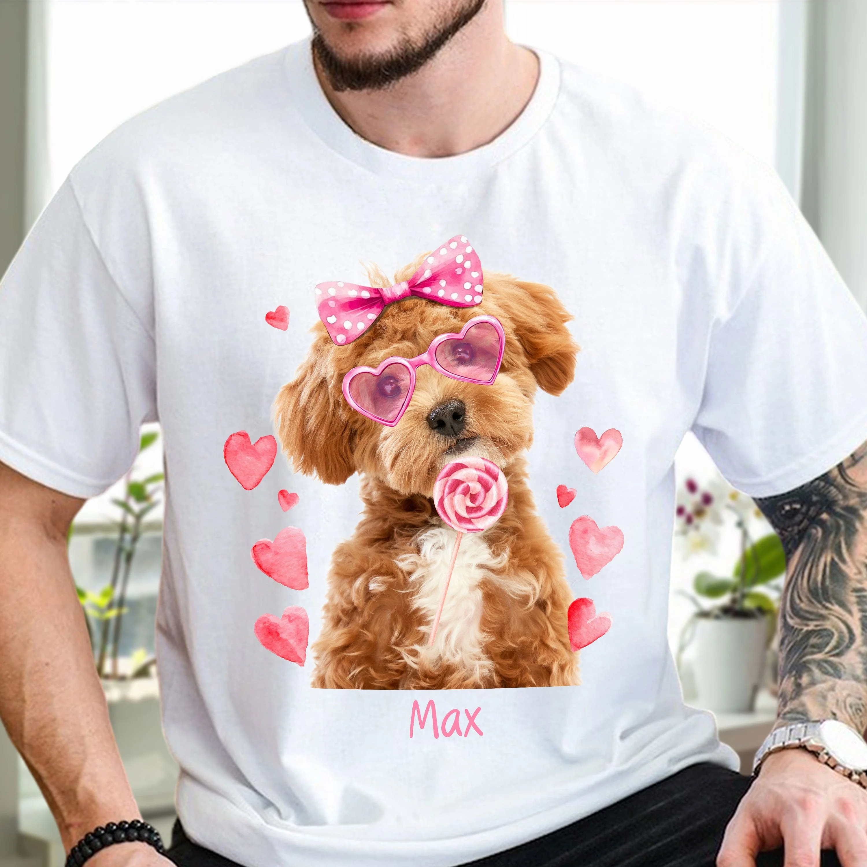 Custom Photo Dog, Cat Valentine's Day Coquette Shirt HA75 891870