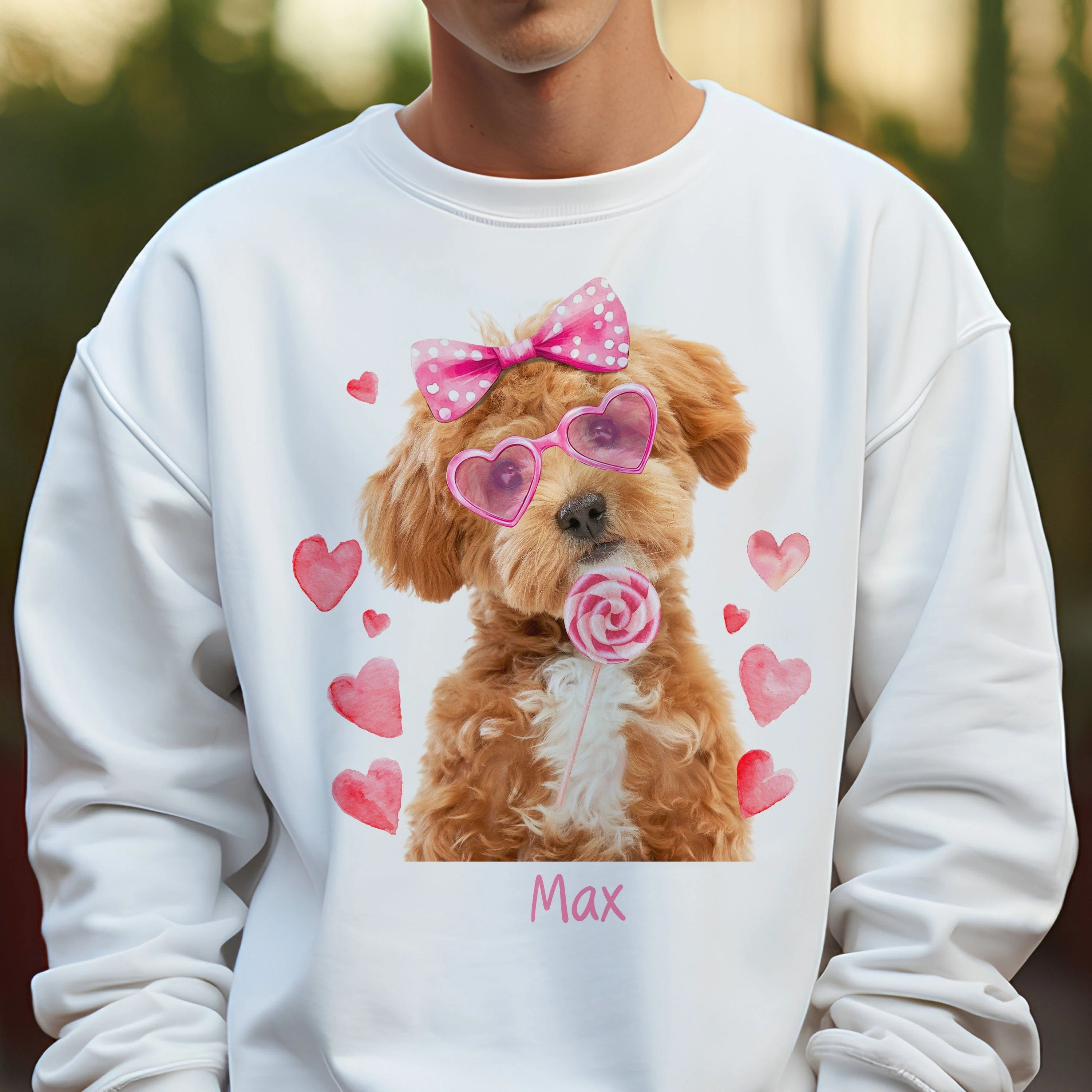 Custom Photo Dog, Cat Valentine's Day Coquette Shirt HA75 891870 - Image 4