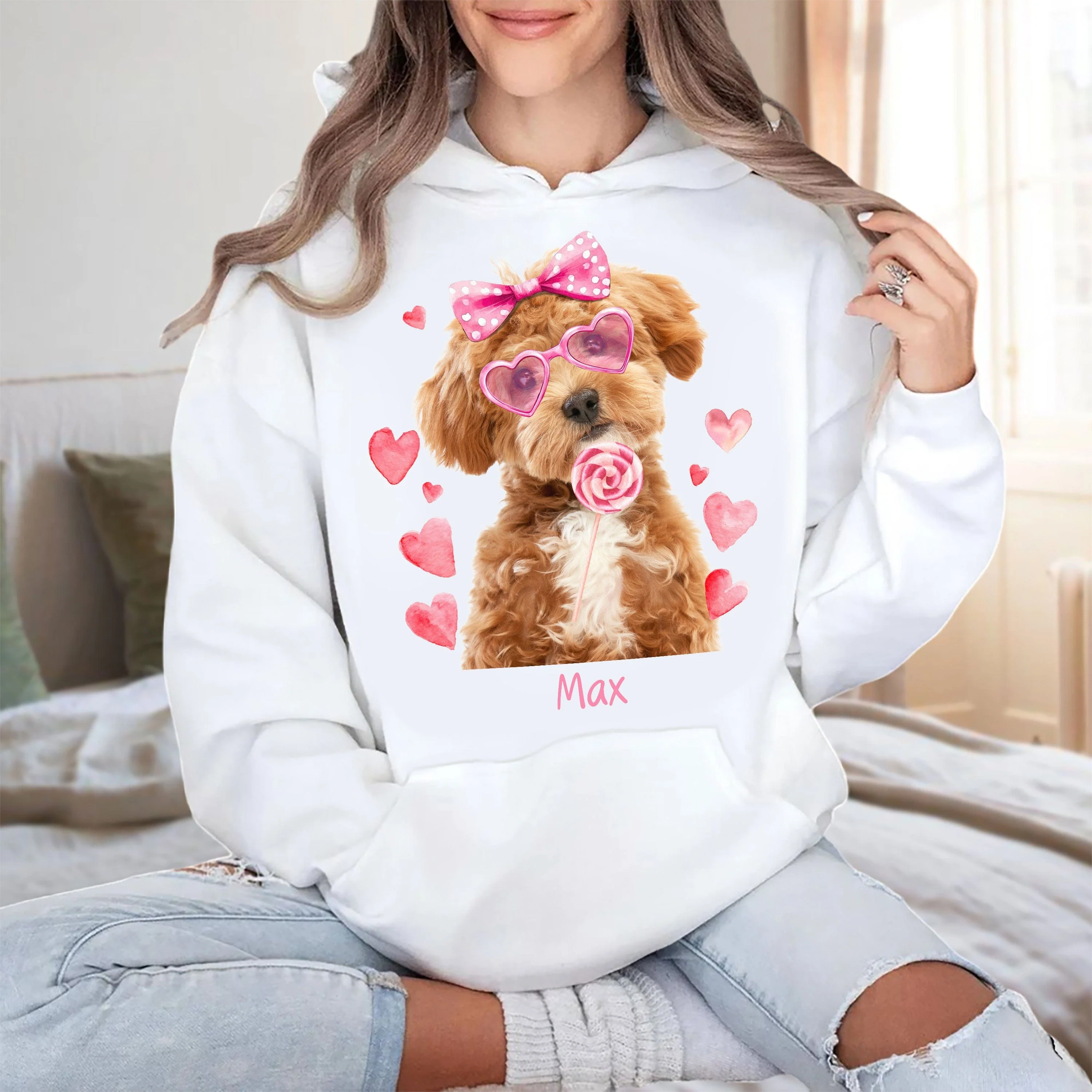 Custom Photo Dog, Cat Valentine's Day Coquette Shirt HA75 891870 - Image 5