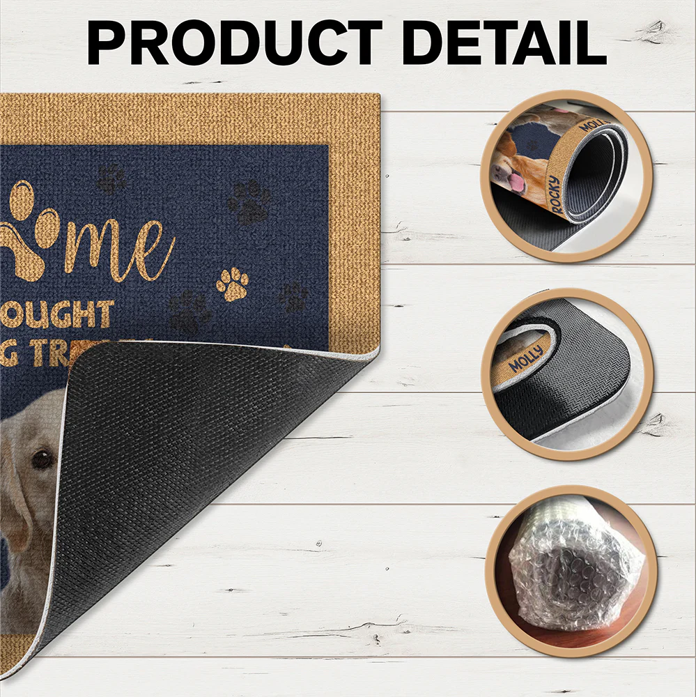 Custom Photo Dog Hope You Bought Diet Coke and Dog Treats Doormat HA75 892926 - Image 5