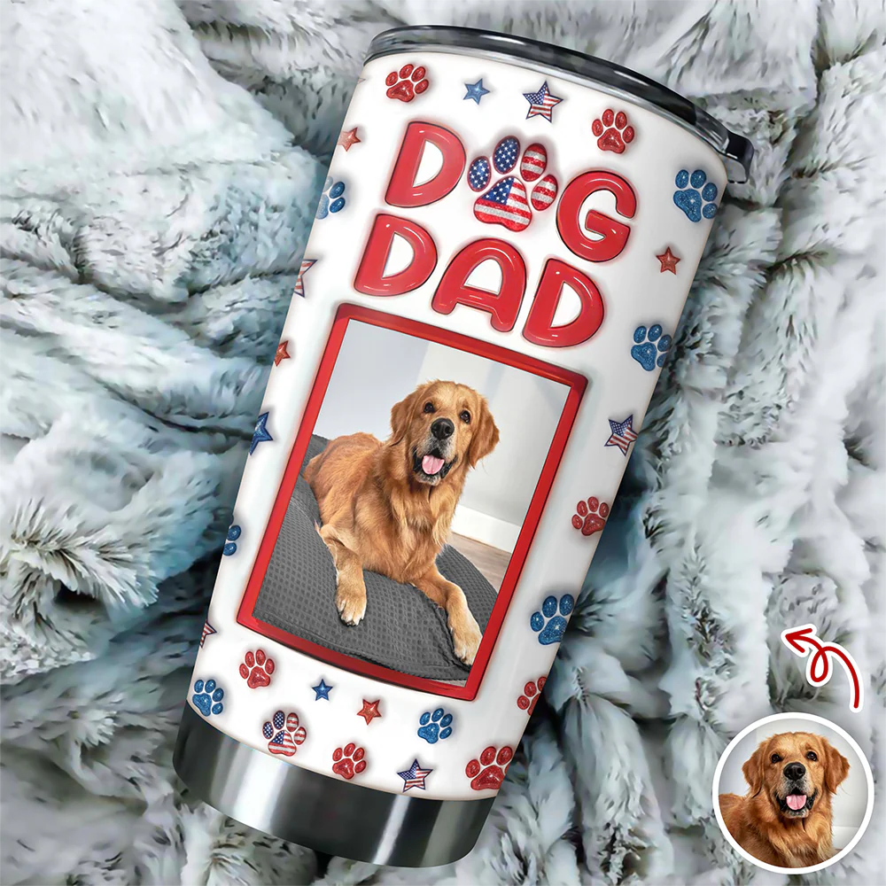 Custom Photo Dog Personalized 3D Inflated Effect Fat Tumbler Gift for Dog Lovers HA75 920402 - Image 5