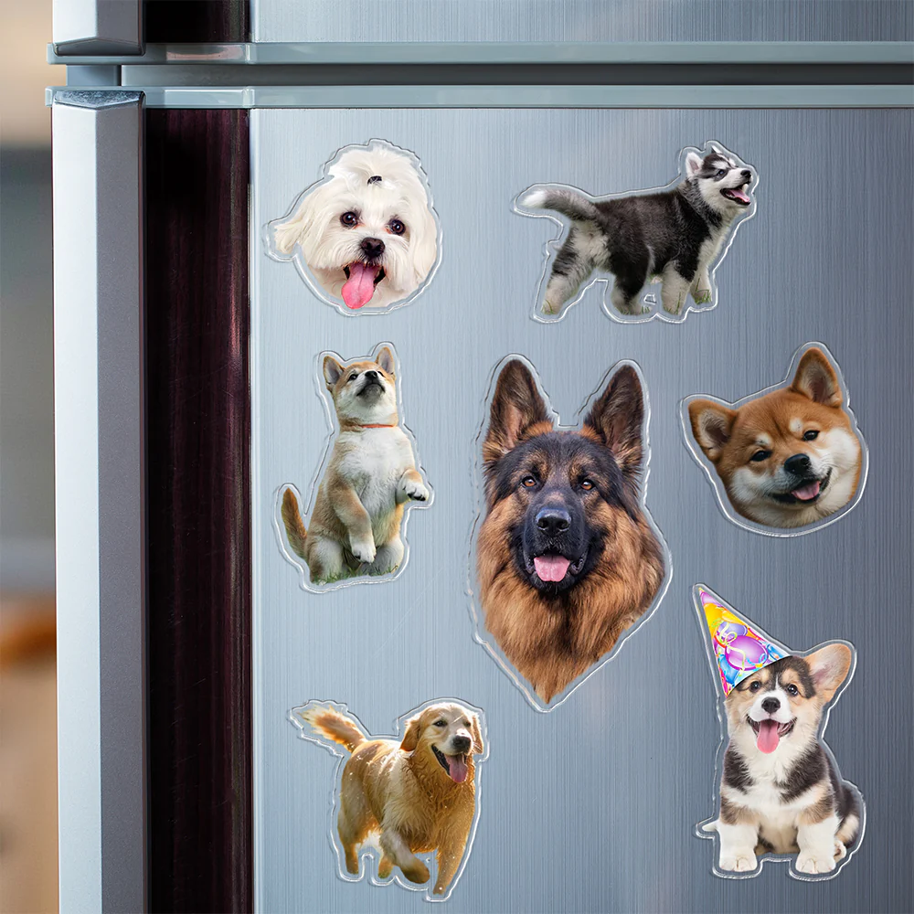 Custom Photo Dog Pet Personalized Acrylic Fridge Magnet For Dog Lovers HA75 897906 - Image 3