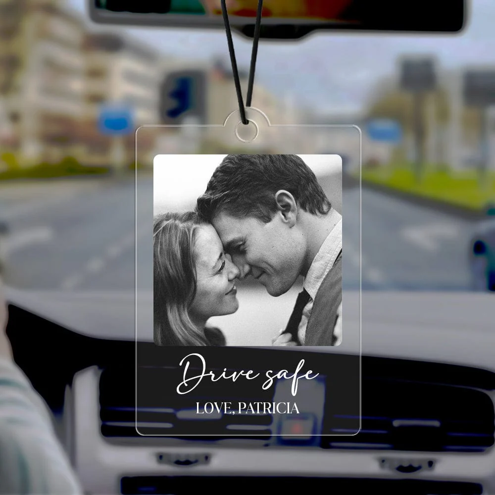 Custom Photo Drive Safe Couple Car Hanging Ornament N304 HA75 891446