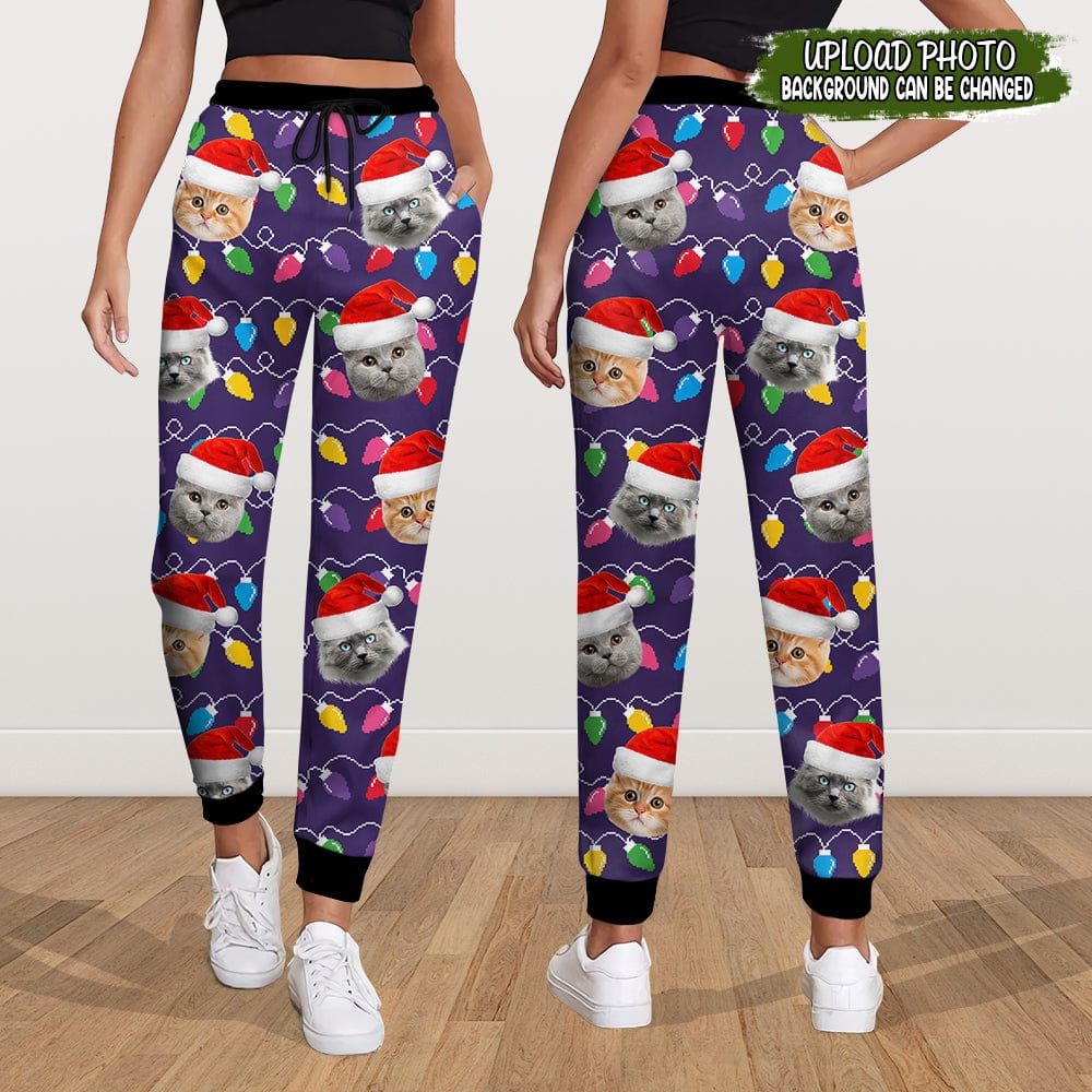 Custom Photo Face Dog Christmas Funny Xmas Leds Sweatpants HA75 891704 - Image 5