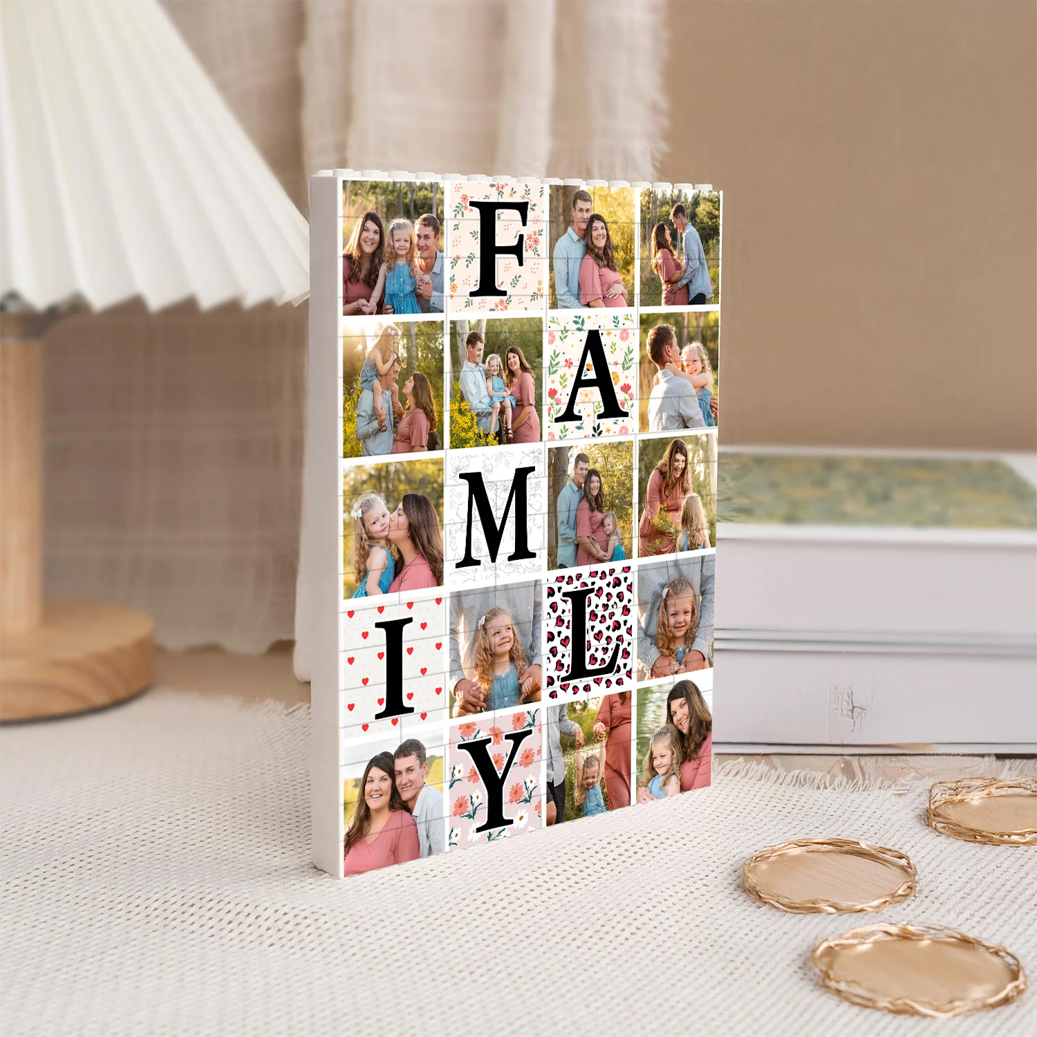 Custom Photo Family Photos Collage Building Brick Blocks Mother's Day Gift HA75 920642 - Image 4