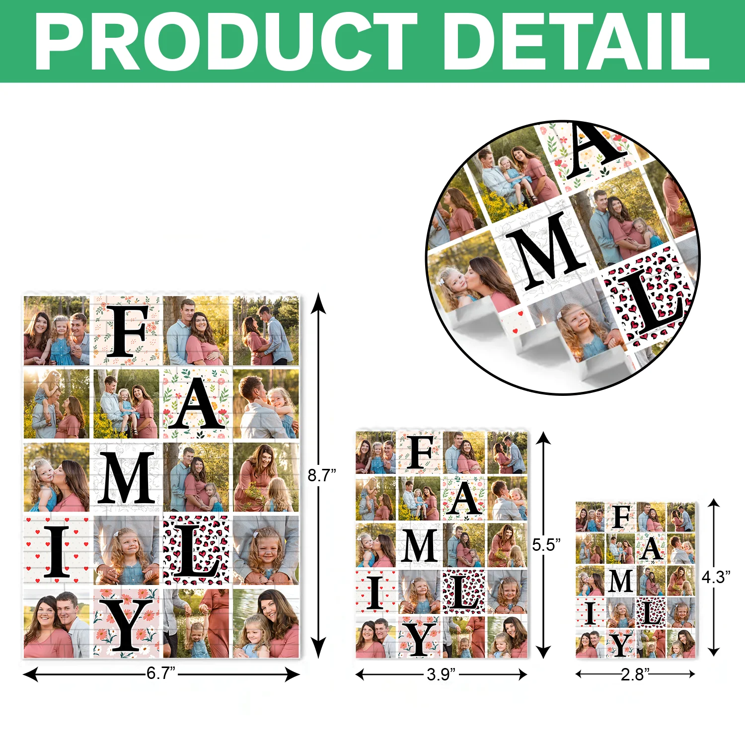 Custom Photo Family Photos Collage Building Brick Blocks Mother's Day Gift HA75 920642 - Image 7
