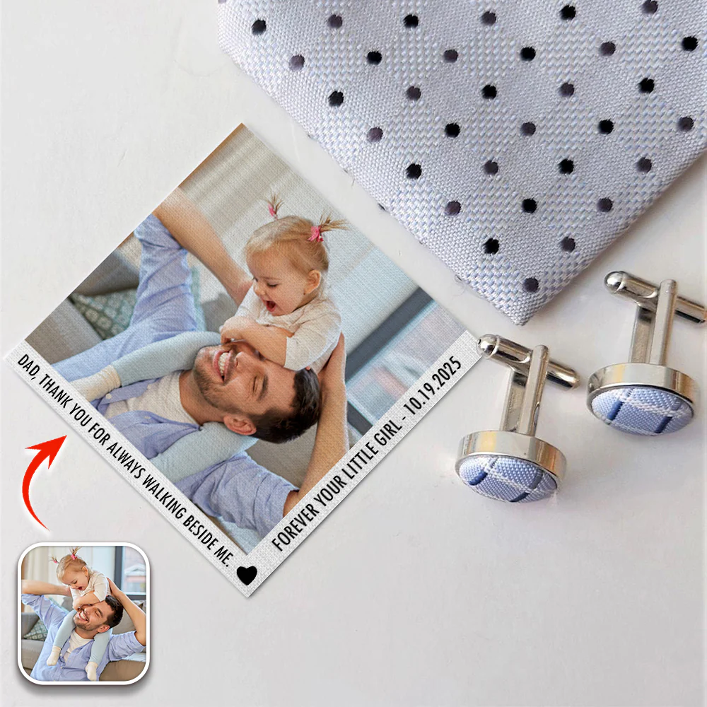 Custom Photo Father of The Bride, The Groom Tie Patch For Men HA75 897890 - Image 5