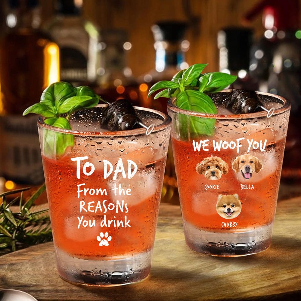 Custom Photo From The Reasons You Drink We Woof You Dog Print Shot Glass HA75 891770 - Image 2