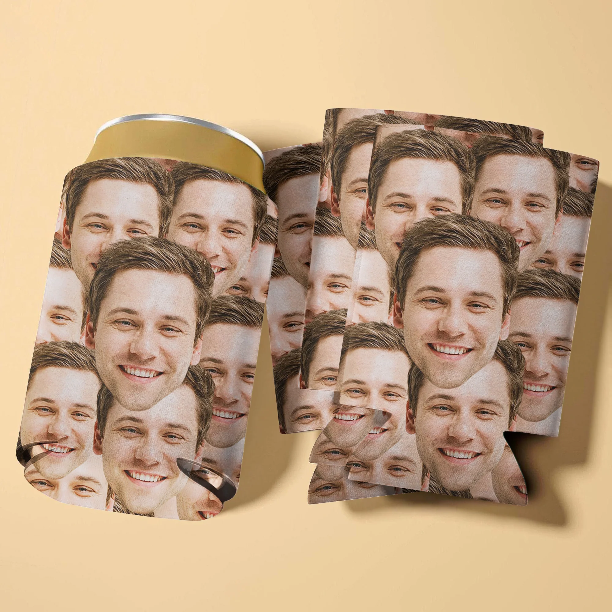 Custom Photo Funny Face Personalized Print Full Can Cooler HA75 892852 - Image 5