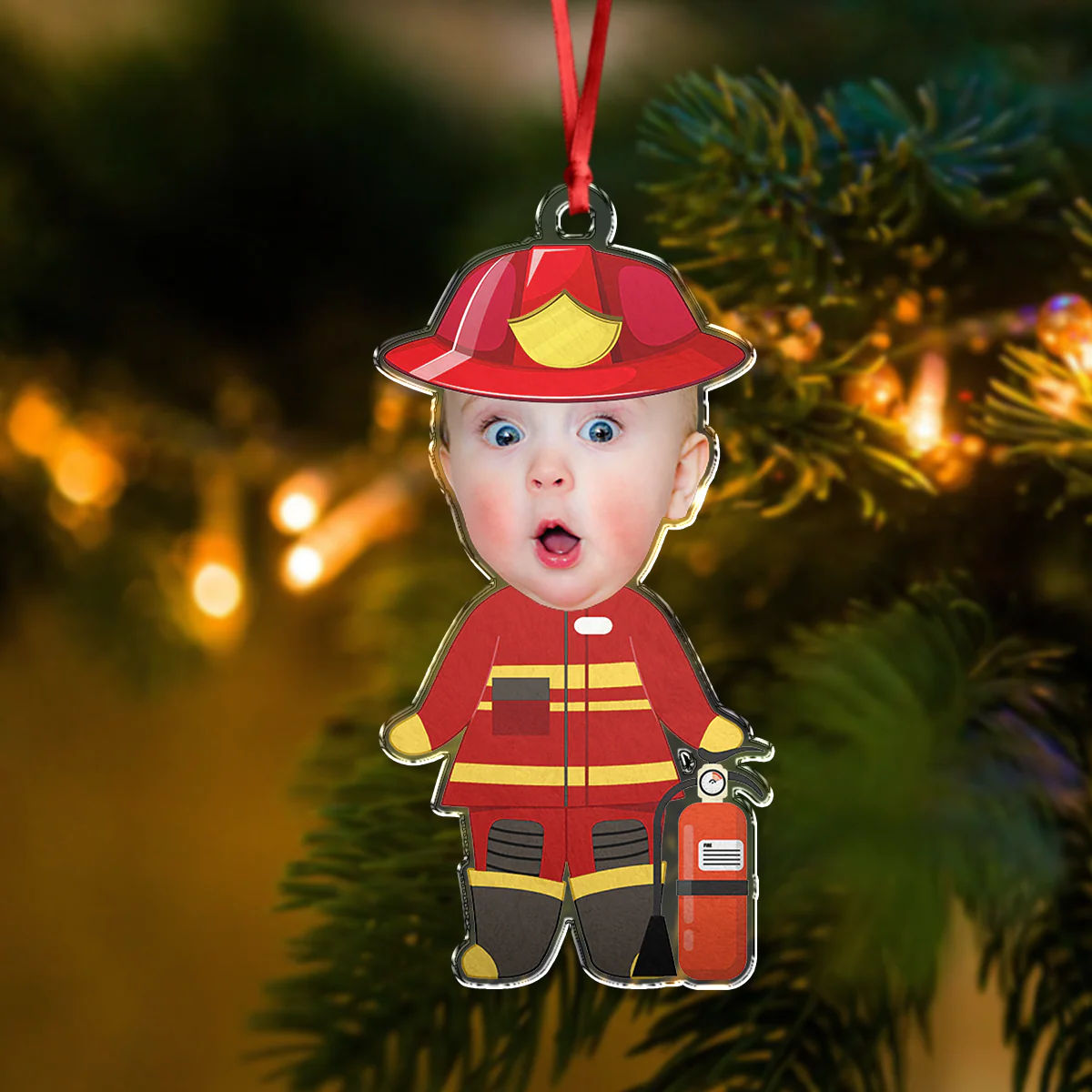 Custom Photo Funny Kid Dream Jobs Christmas Acrylic Ornament HA75 892716 - Image 4