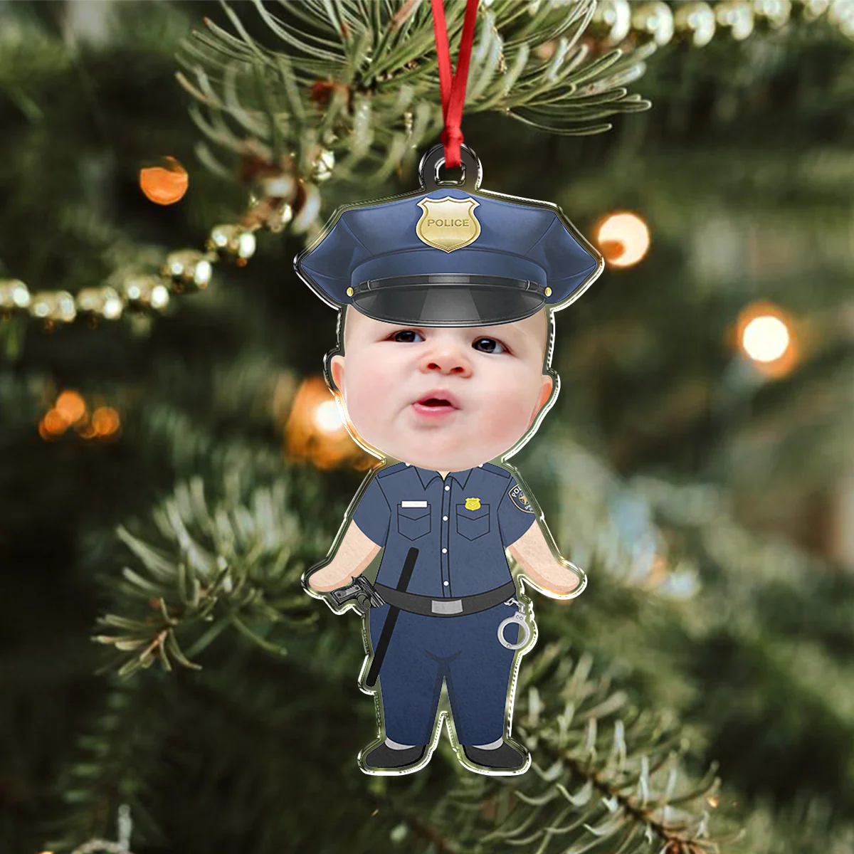 Custom Photo Funny Kid Dream Jobs Christmas Acrylic Ornament HA75 892716 - Image 5