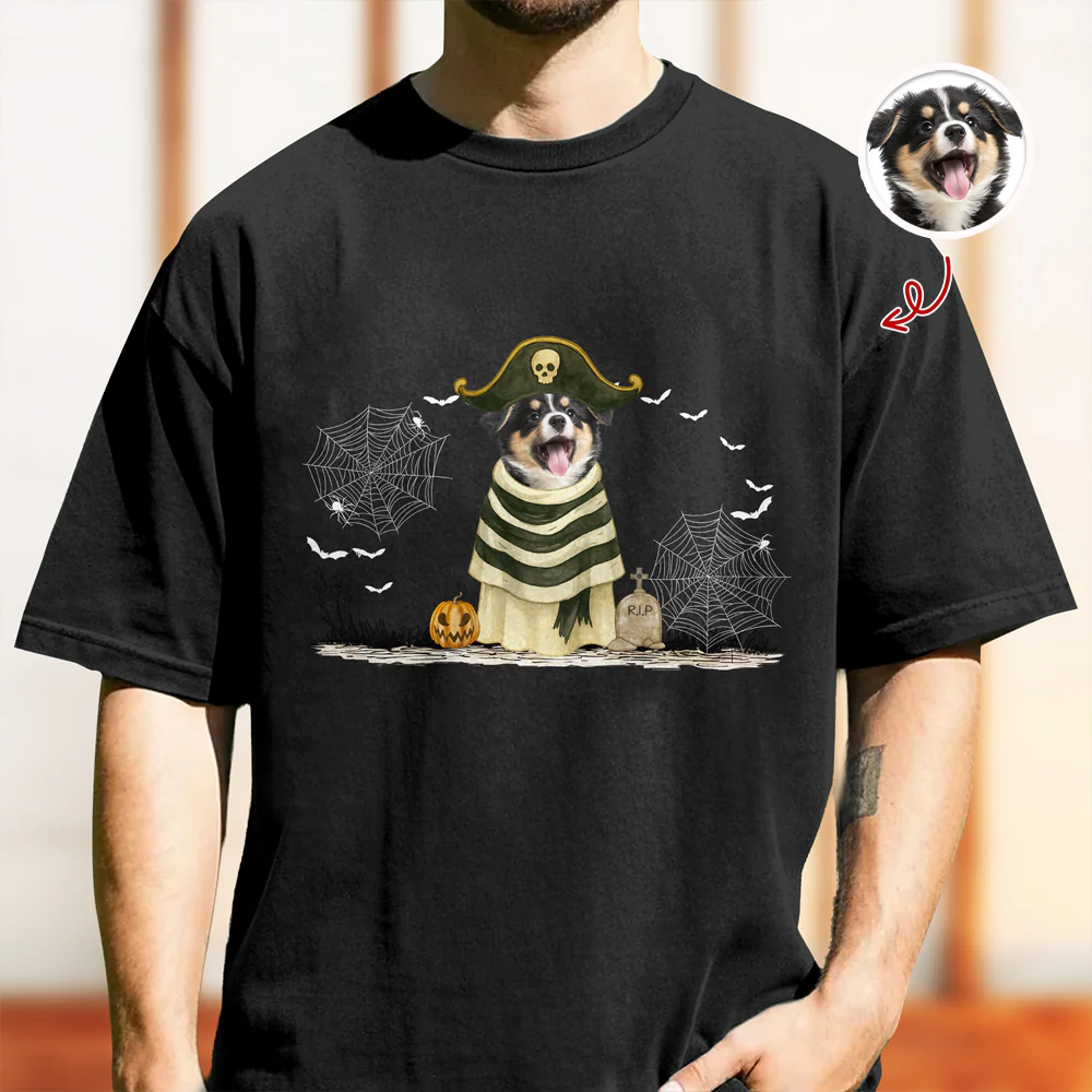 Custom Photo Ghost Dog Halloween Comfort Shirt For Dog Lovers HA75 897704 - Image 4