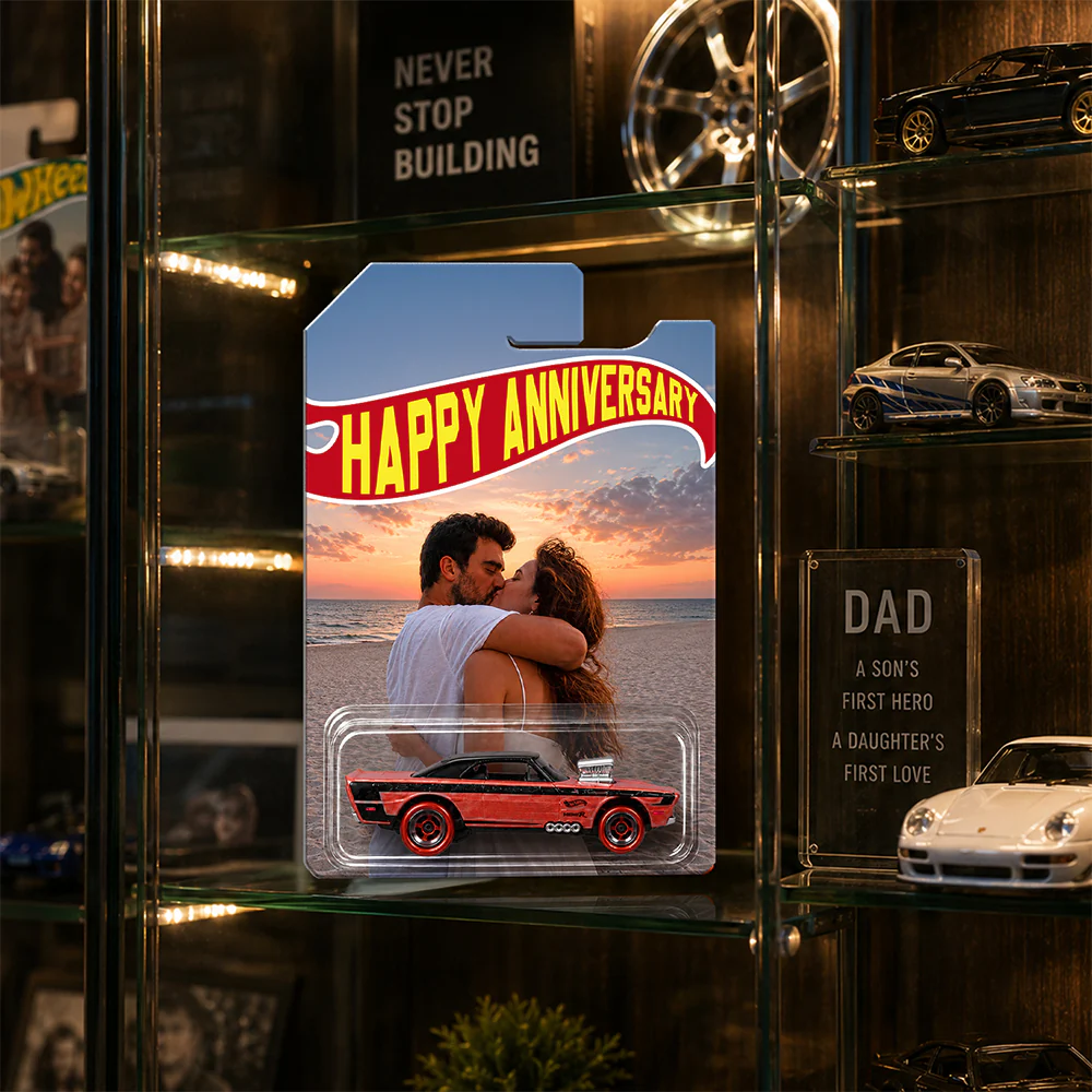 Custom Photo Happy Anniversary Couple Wheels Anniversary Gift for Husband HA75 921548 - Image 4