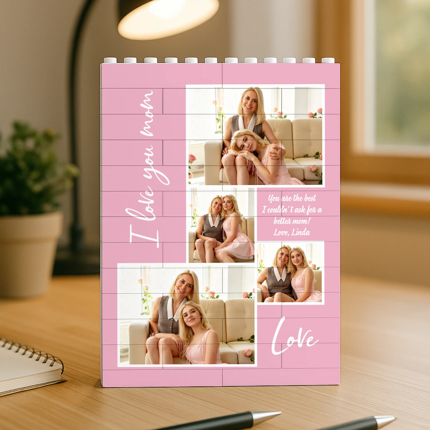 Custom Photo I Love You Mom Building Brick Blocks Mother's Day Gift HA75 920640 - Image 3