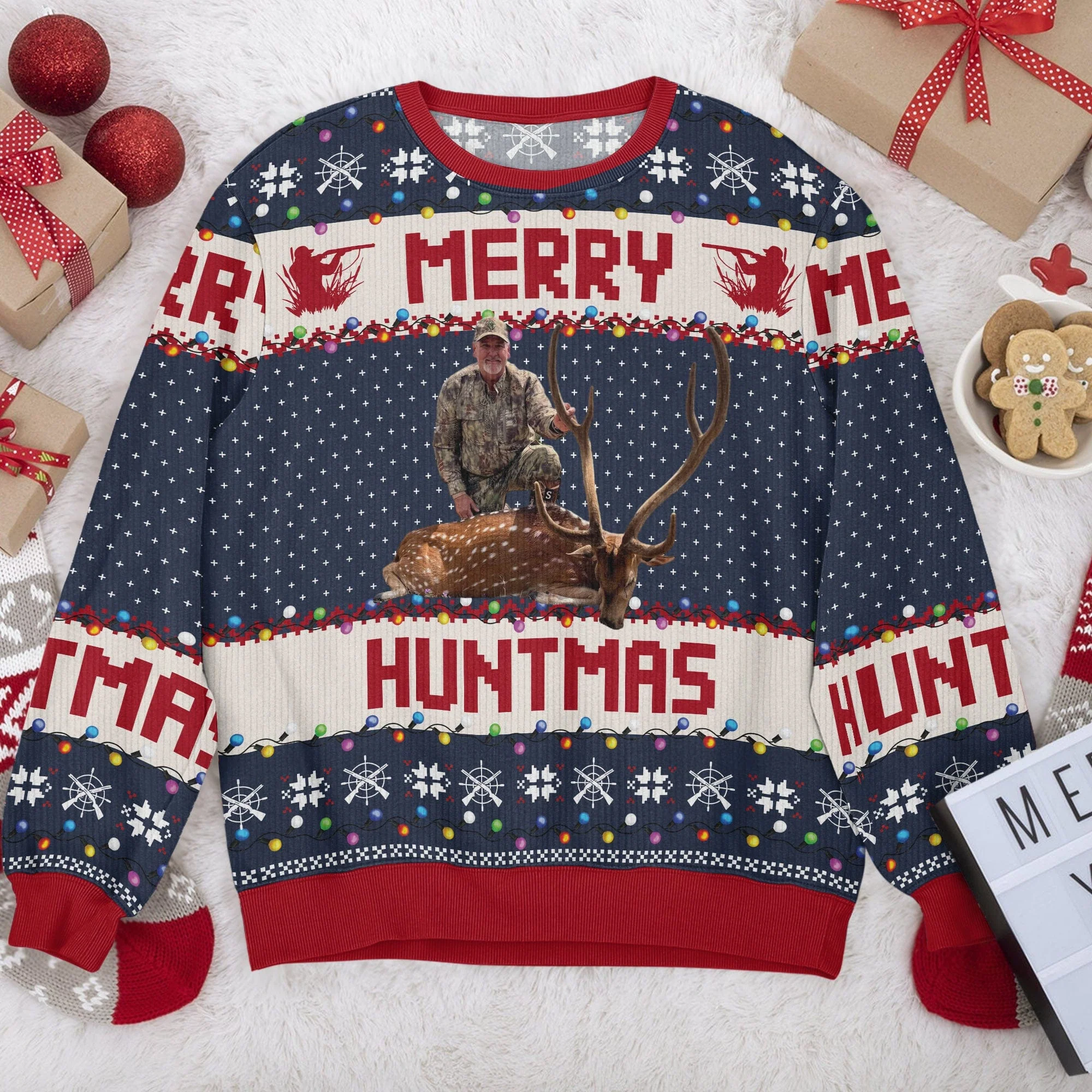Custom Photo Merry Huntmas Sweater Gift For Hunting Lovers HA75 891764 - Image 5