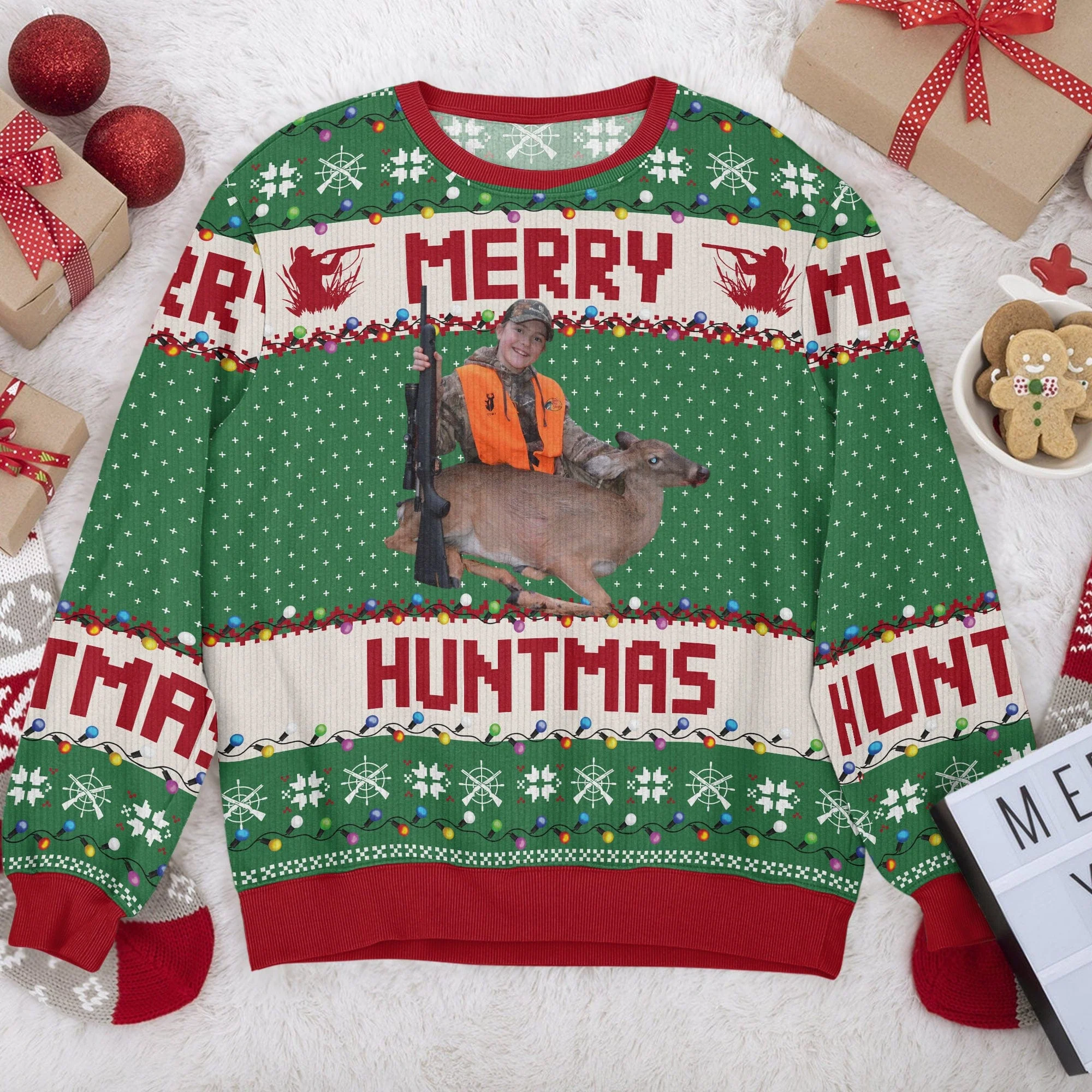 Custom Photo Merry Huntmas Sweater Gift For Hunting Lovers HA75 891764 - Image 7