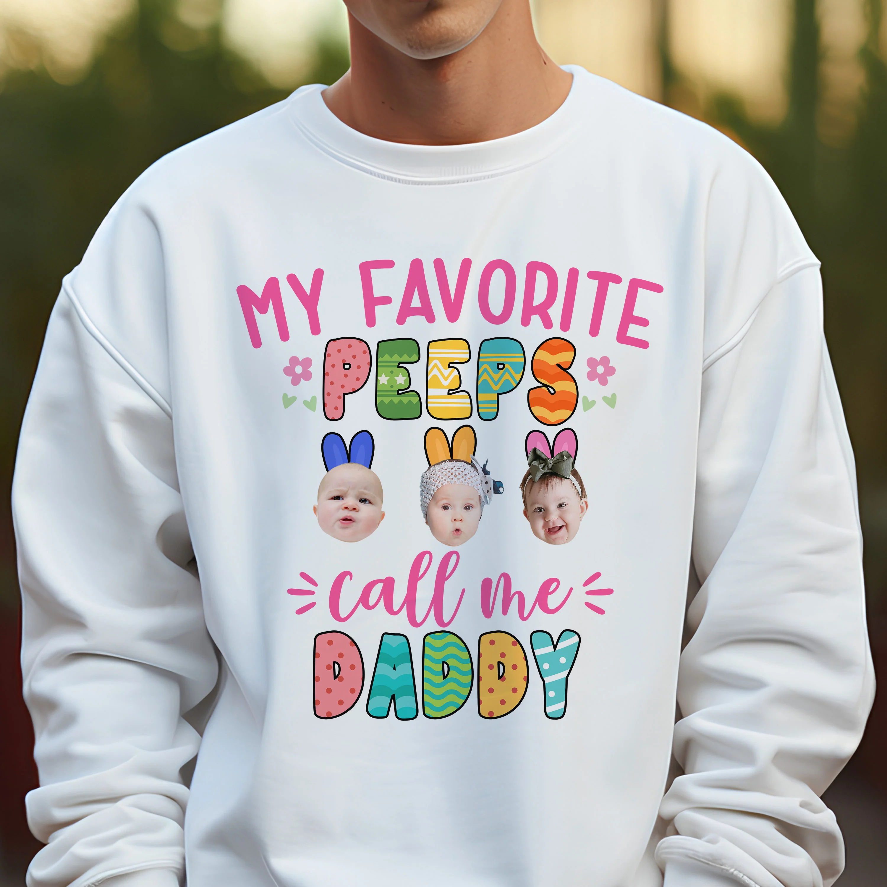 Custom Photo My Favorite People Call Me Grandma For Easter Day Shirt HA75 891946 - Image 4