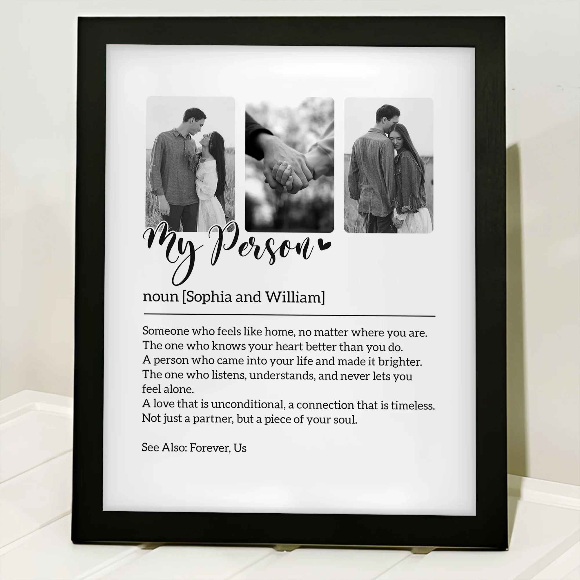 Custom Photo My Person Definition Personalized Picture Frame Couple Anniversary Gift, Valentines Day Gift HA75 920092 - Image 3