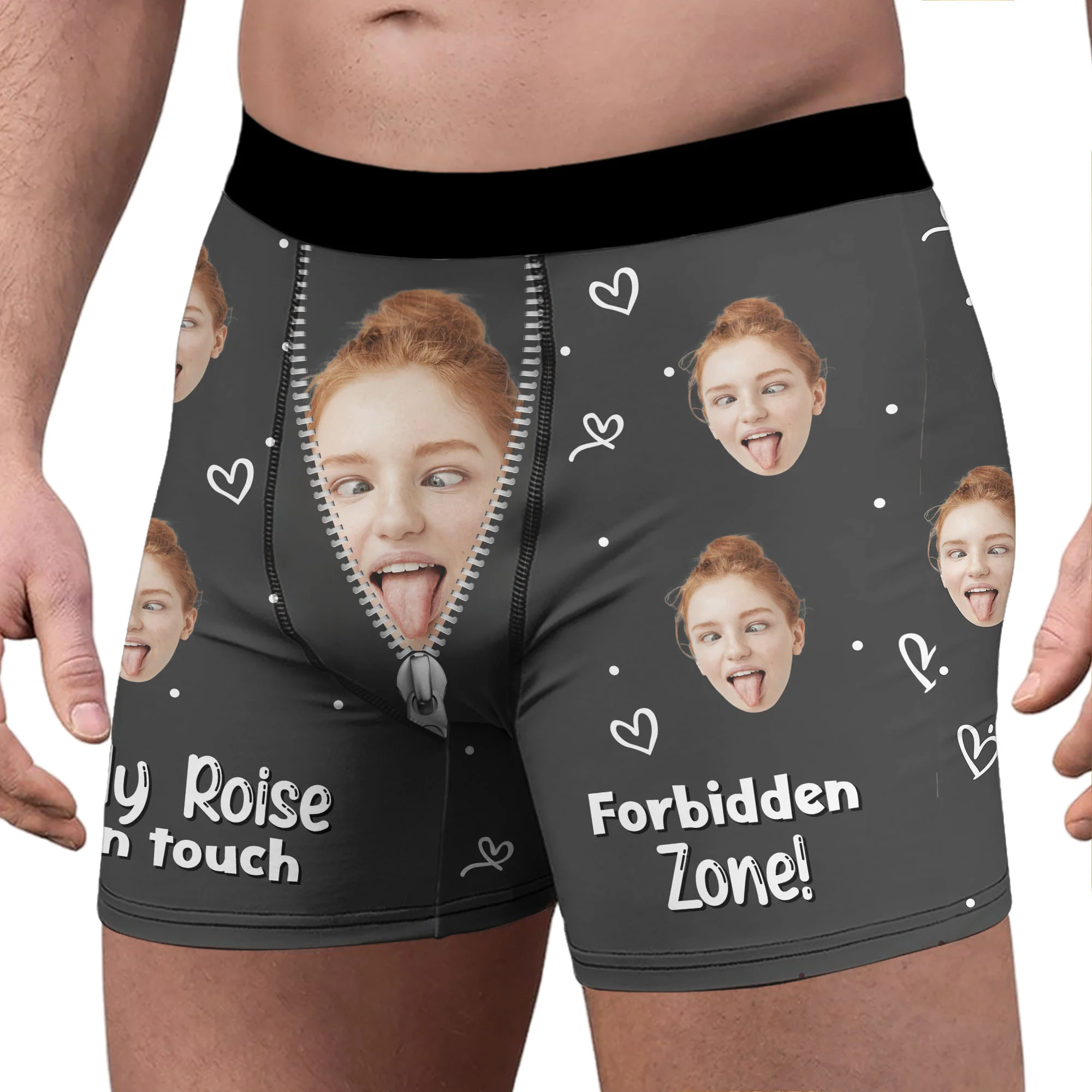 Custom Photo Only Her - Personalized Men's Boxer Briefs Valentine's Day HA75 898416 - Image 3