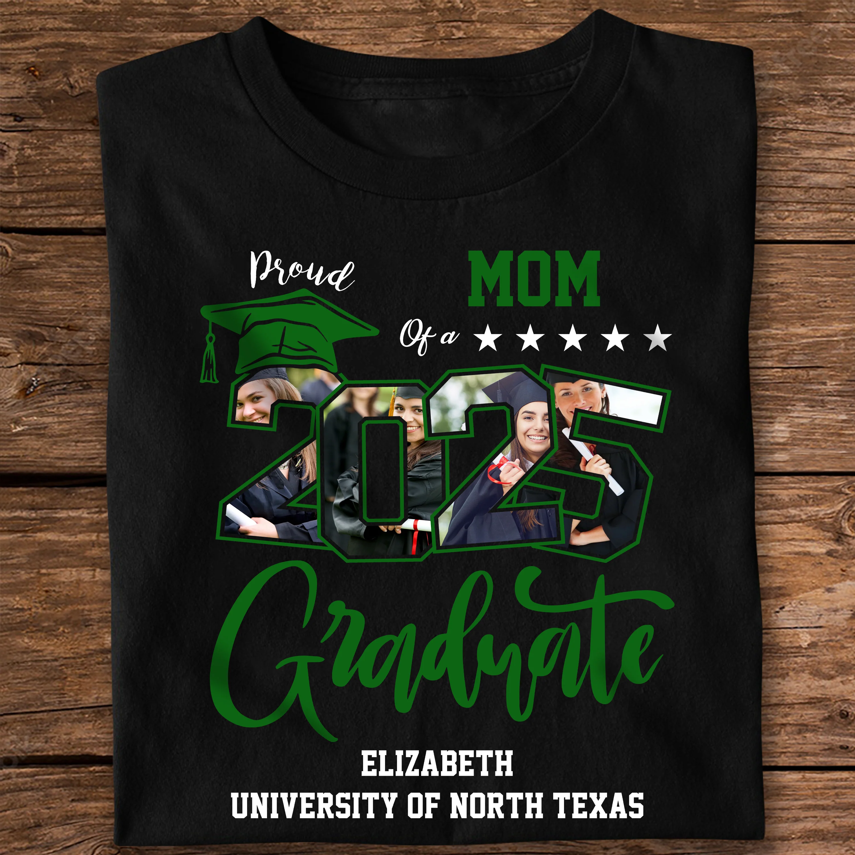 Custom Photo Proud Family Of A Graduate Graduation Dark Shirt For Family Members HA75 891934 - Image 5