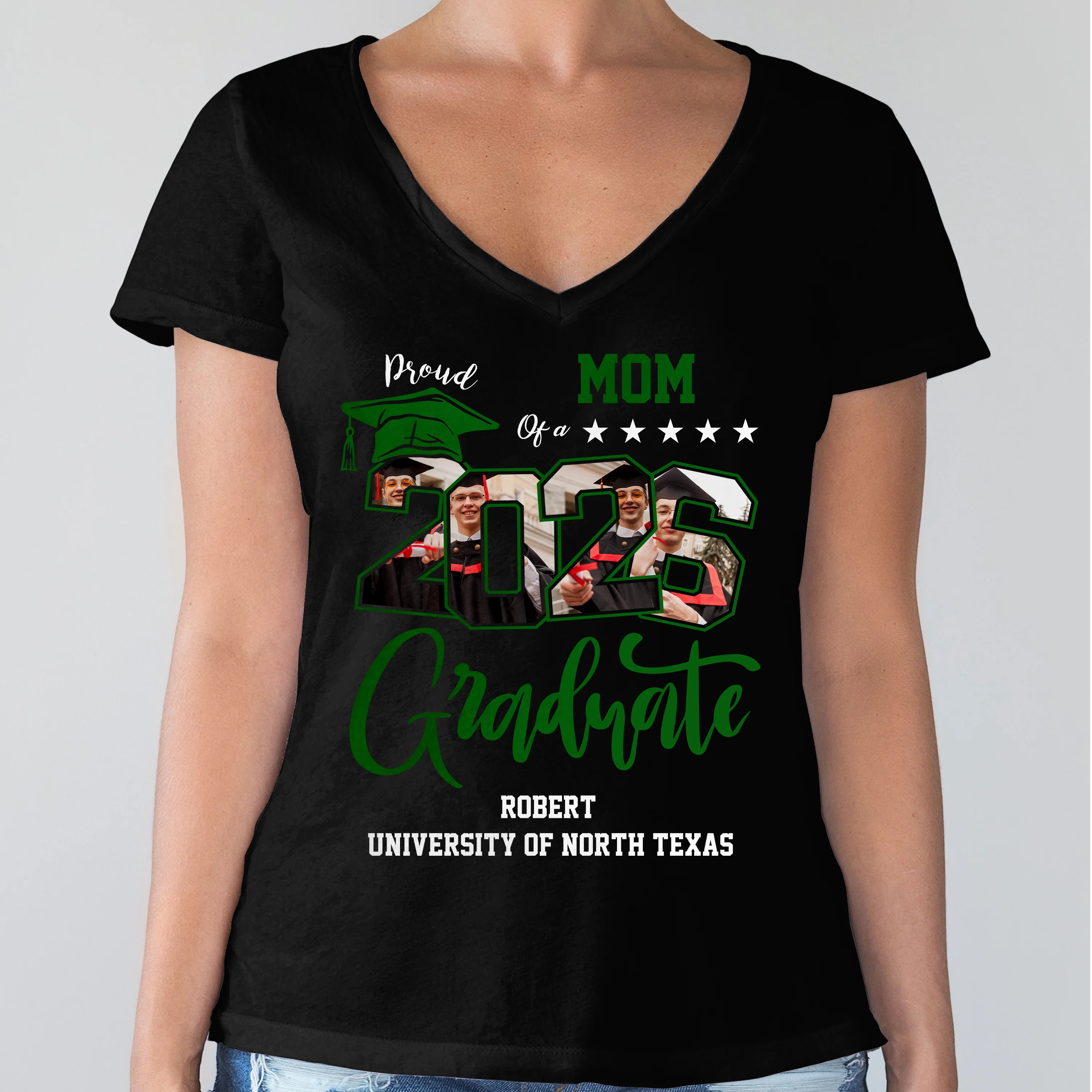 Custom Photo Proud Family Of A Graduate Graduation Dark Shirt For Family Members HA75 891934 - Image 8