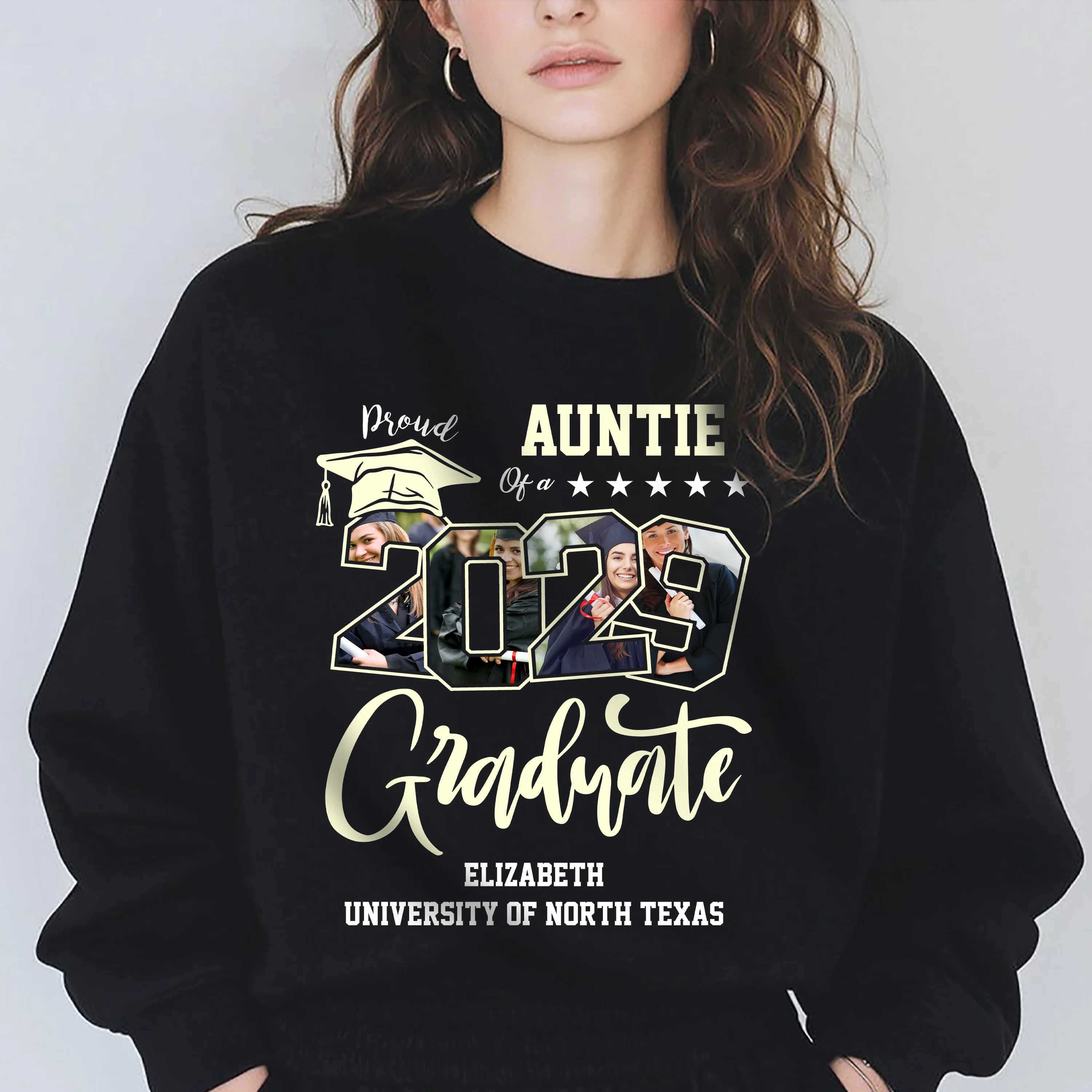 Custom Photo Proud Family Of A Graduate Graduation Dark Shirt For Family Members HA75 891934 - Image 9