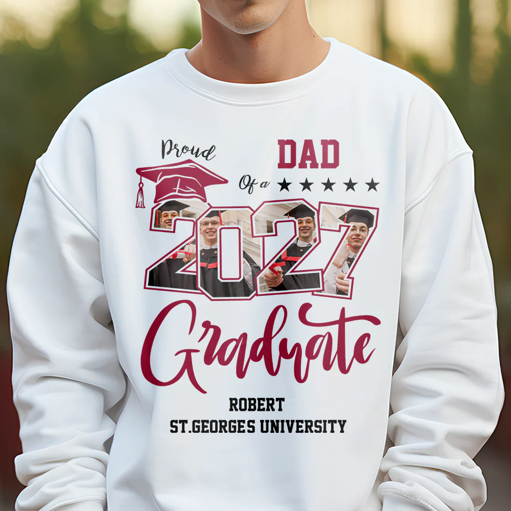 Custom Photo Proud Family Of A Graduate Graduation Shirt For Family Members HA75 891932 - Image 5