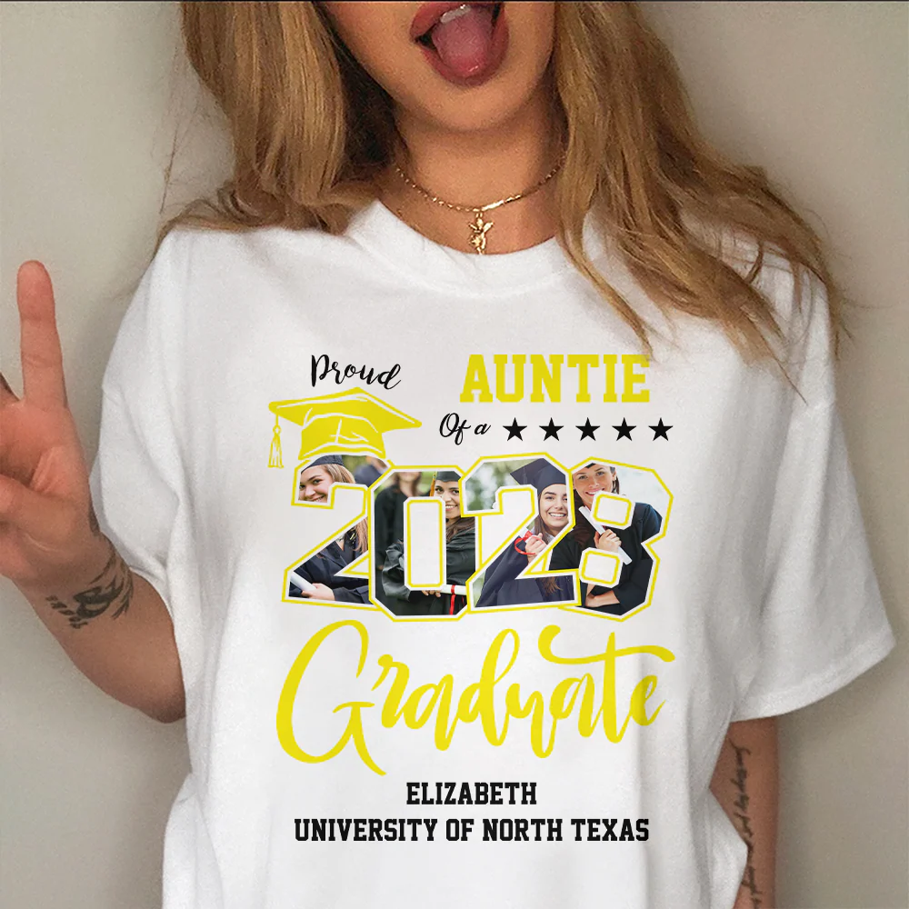 Custom Photo Proud Family Of A Graduate Graduation Shirt For Family Members HA75 891932 - Image 6