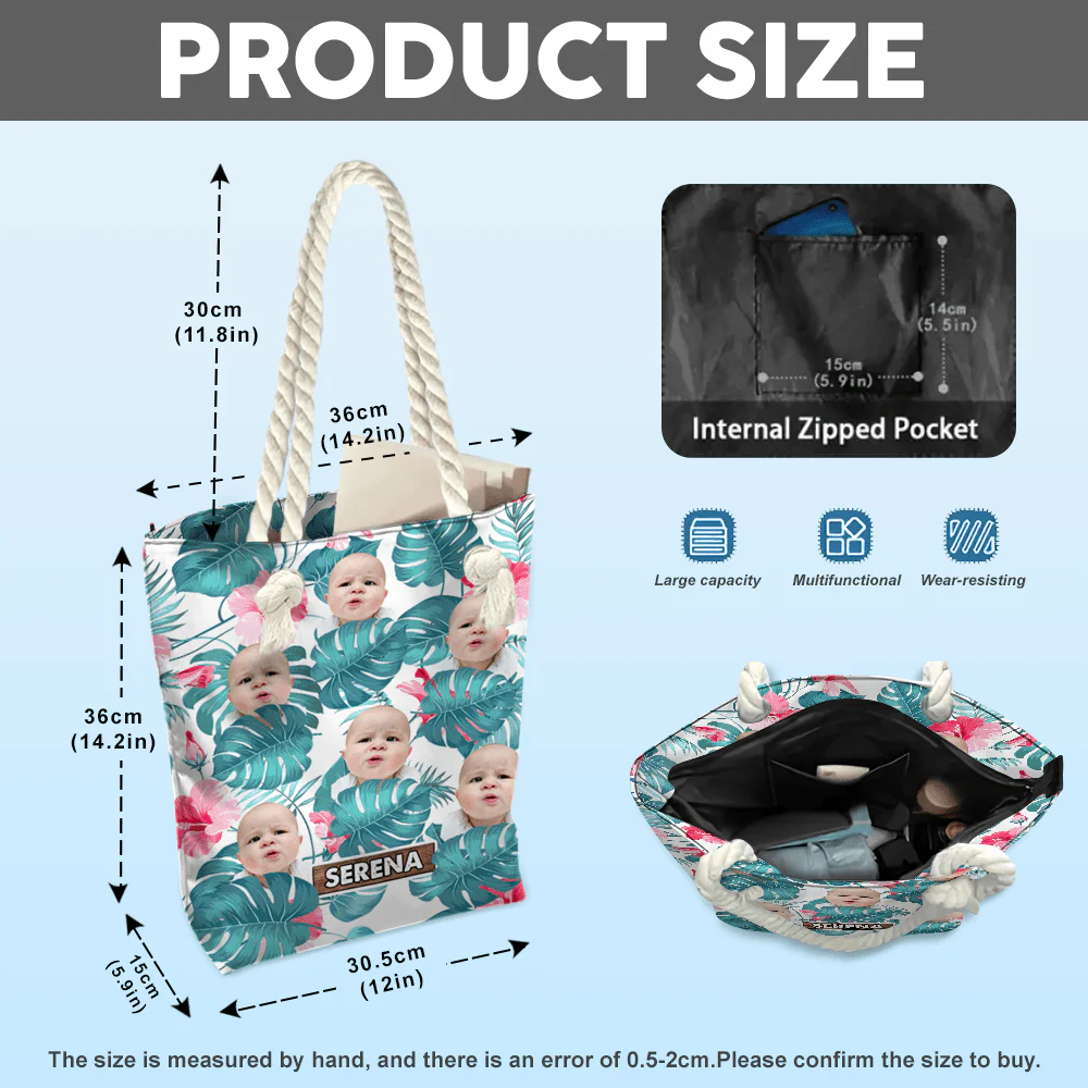 Custom Photo Summer Time With Family Tote Bag HA75 891172 - Image 4