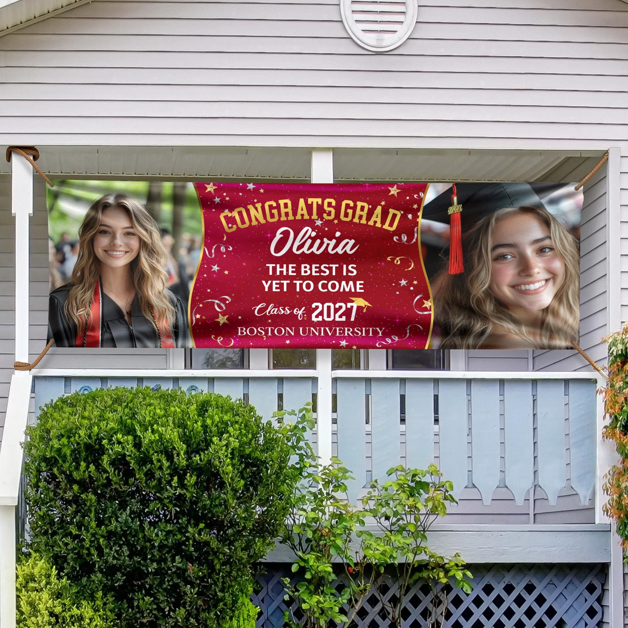 Custom Photo We're Proud To Be Your Family Personalized Banner - Graduation Decor Gift HA75 891908 - Image 3