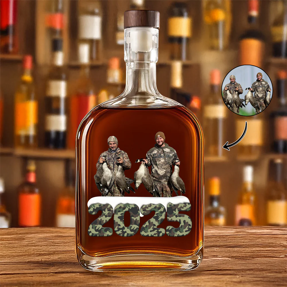 Custom Photo Whiskey Bottle Christmas Gifts For Deer Hunting HA75 898360 - Image 3