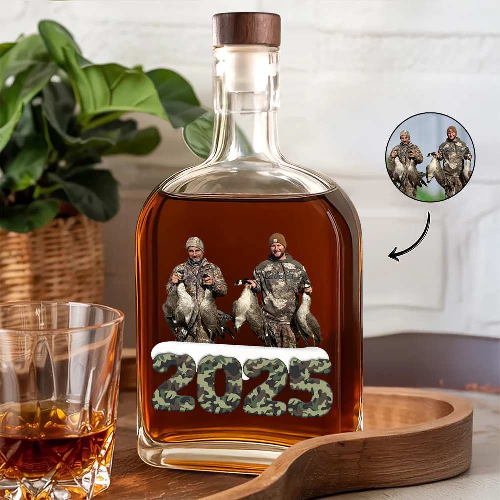 Custom Photo Whiskey Bottle Christmas Gifts For Deer Hunting HA75 898360 - Image 5