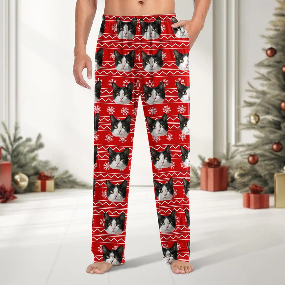 Custom Photo With Christmas Pattern Pants TA29 HA75 888993 - Image 2