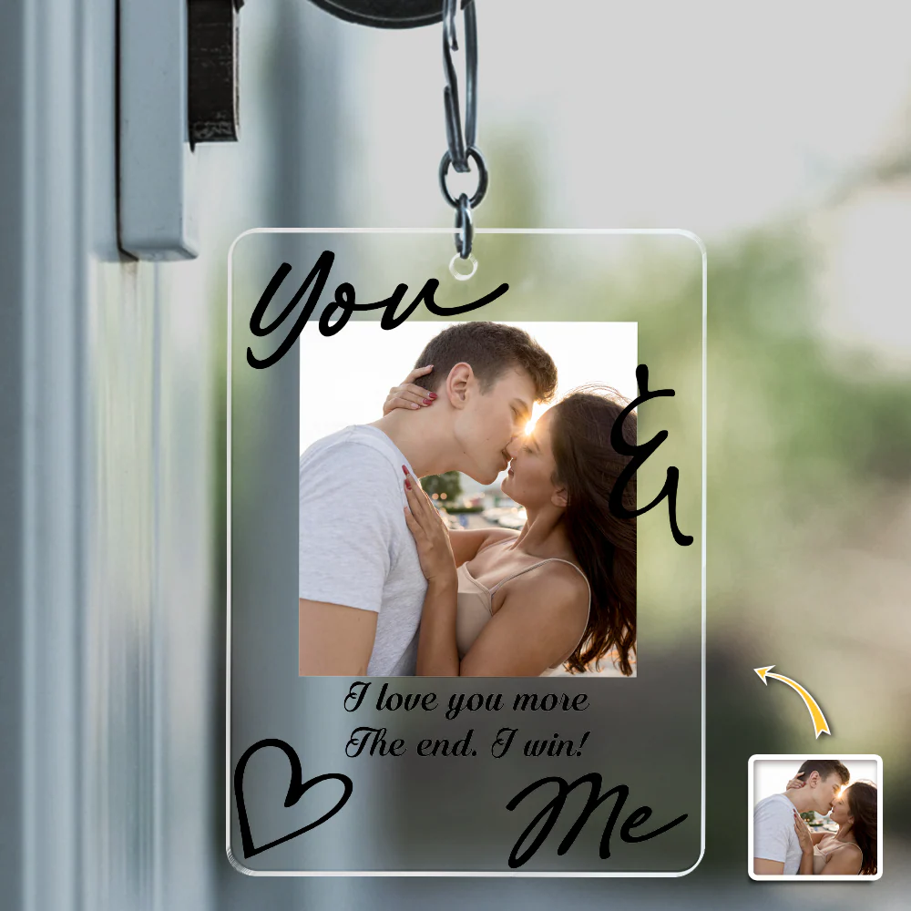 Custom Photo You & Me Acrylic Keychain - Personalized Valentine's Day Gift HA75 920036 - Image 5