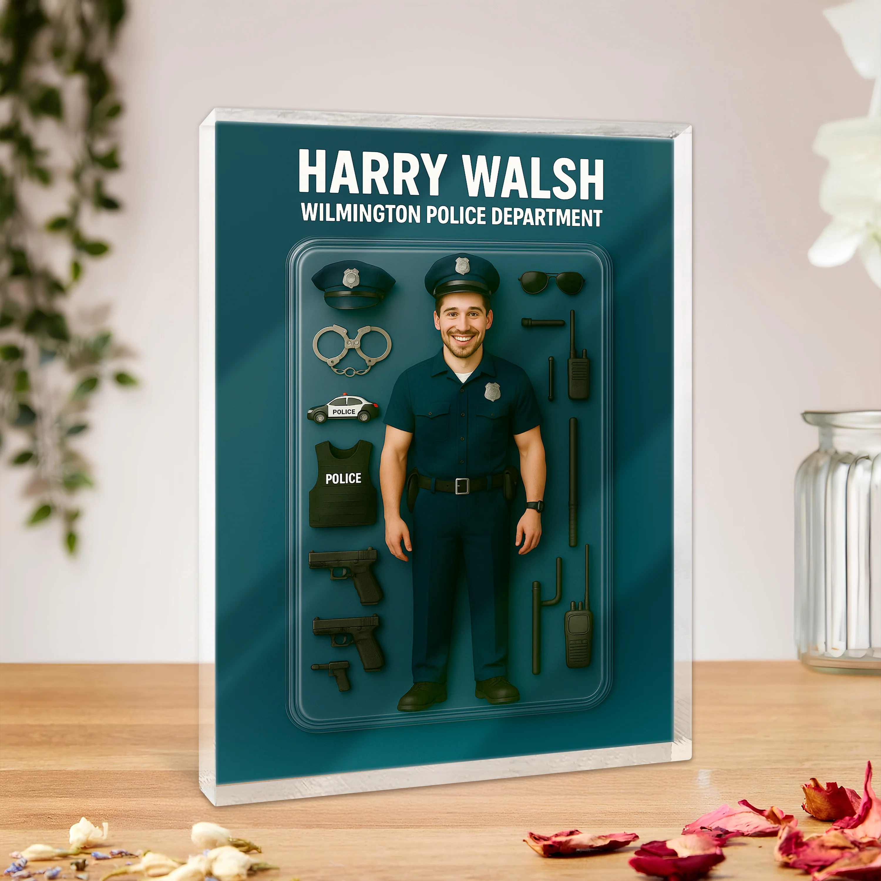 Custom Police Figure Acrylic Block Plaque, Unique Keepsake, Father's Day Gift HA75 892338 - Image 8