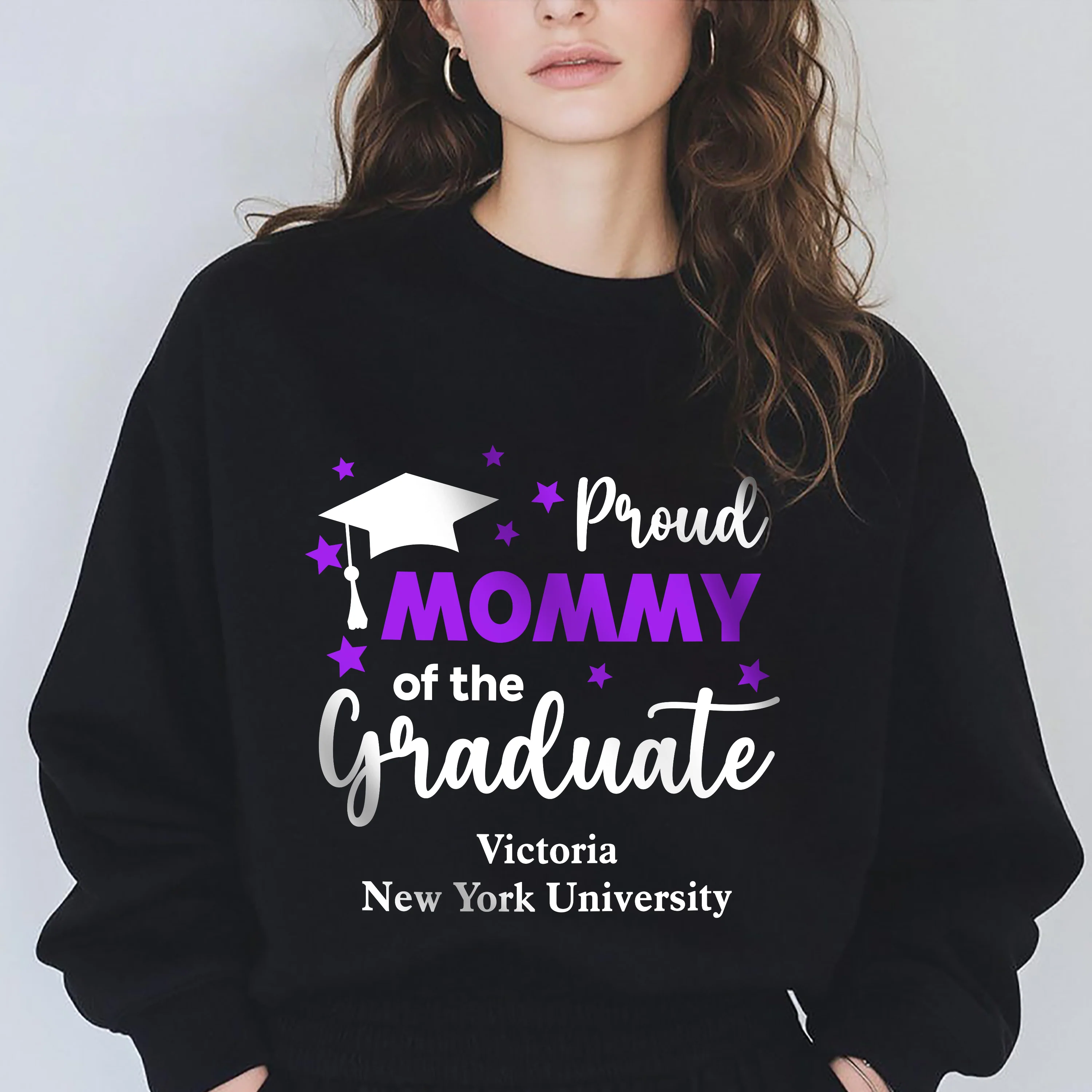 Custom Proud Dad, Mom, Brother, Sister of A 2026 Graduate Dark Shirt HA75 920488 - Image 4