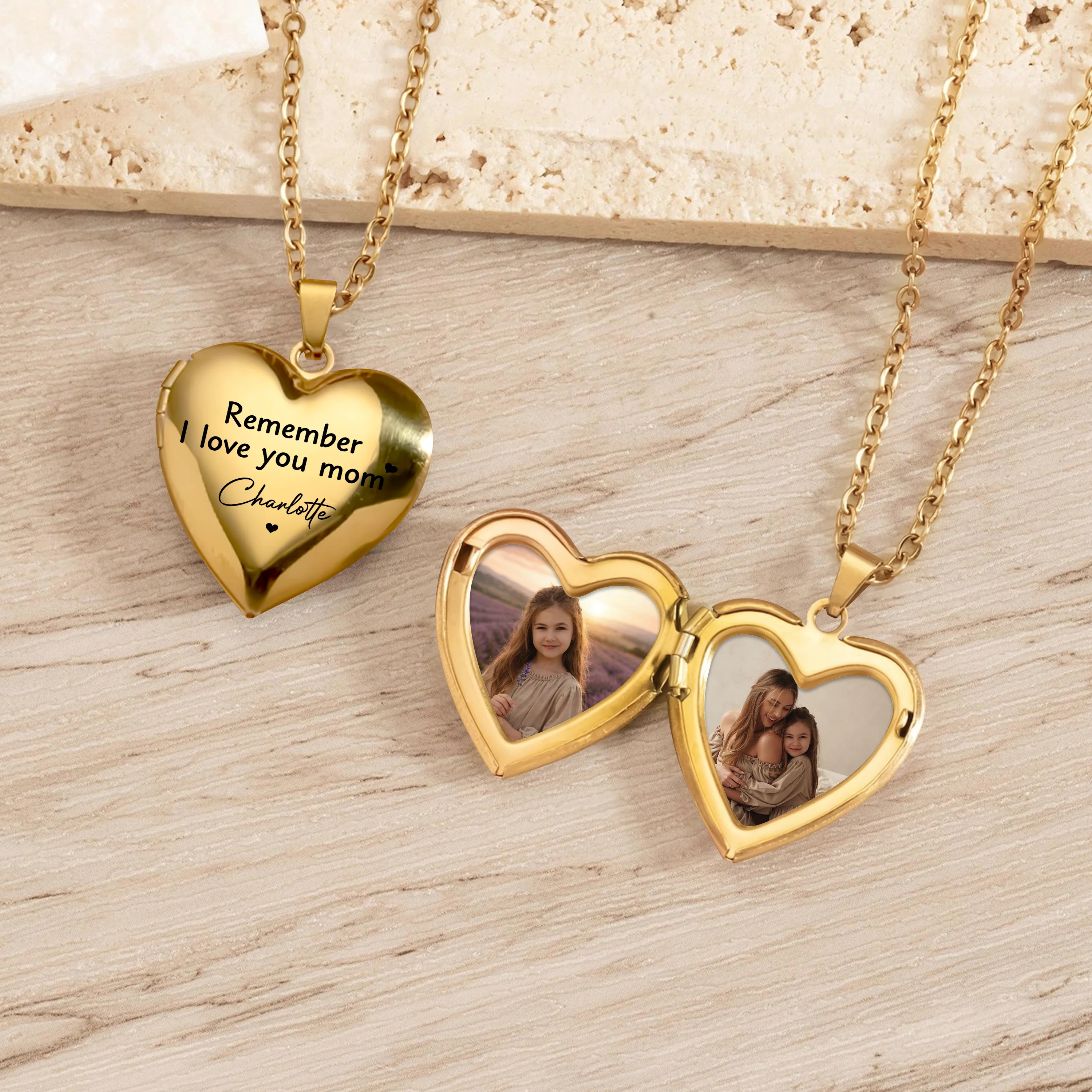 Custom Remember I Love You Mom Locket Necklace Mother's day Gift HA75 920756 - Image 5