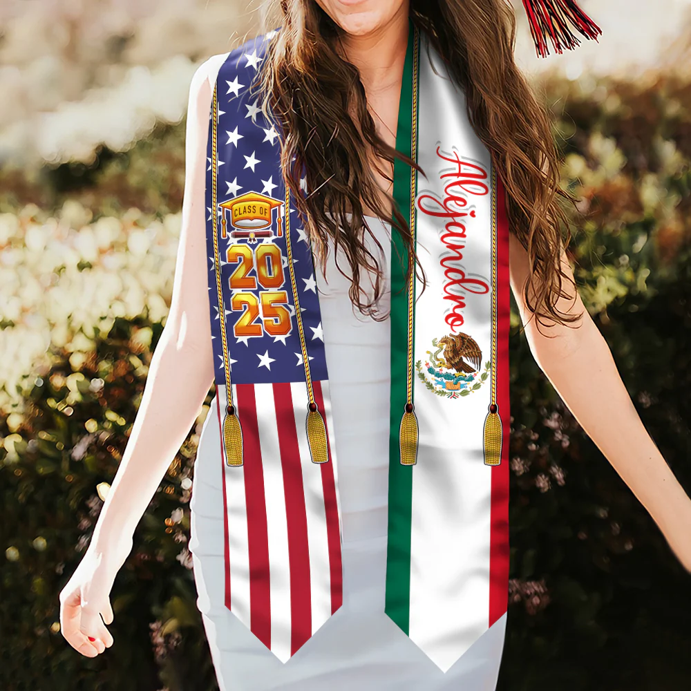Estolas de graduación con bandera del país – Promoción 2026 HA75 892170 - Image 5