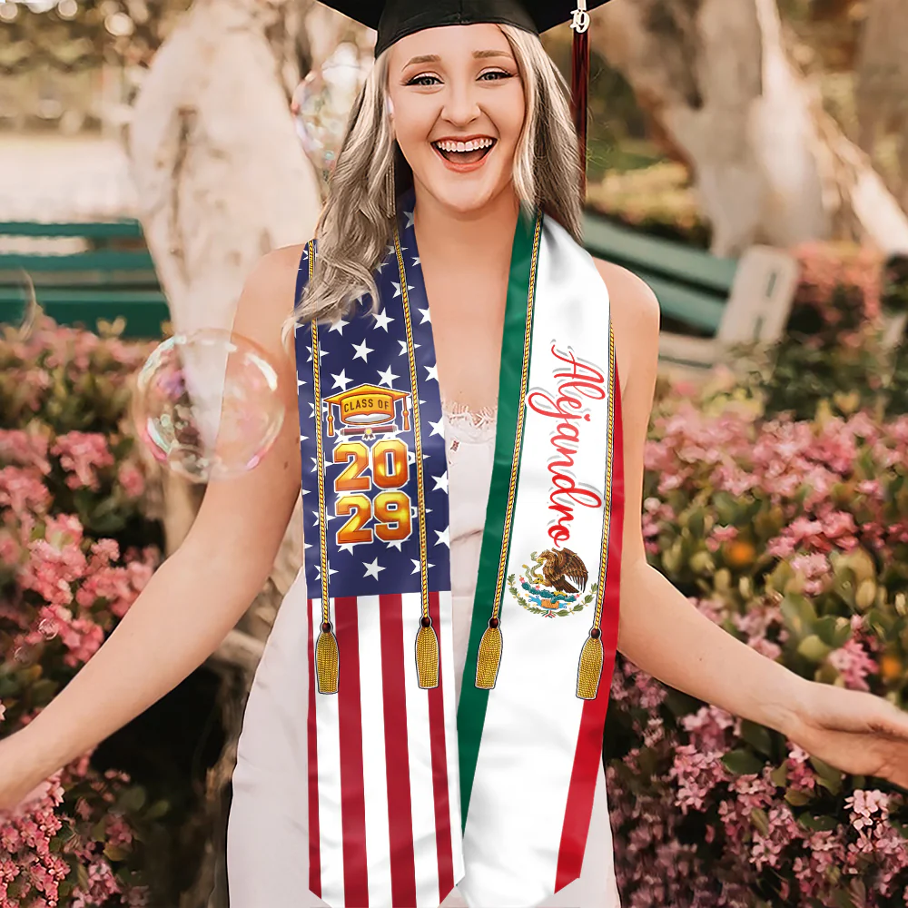 Estolas de graduación con bandera del país – Promoción 2026 HA75 892170 - Image 9