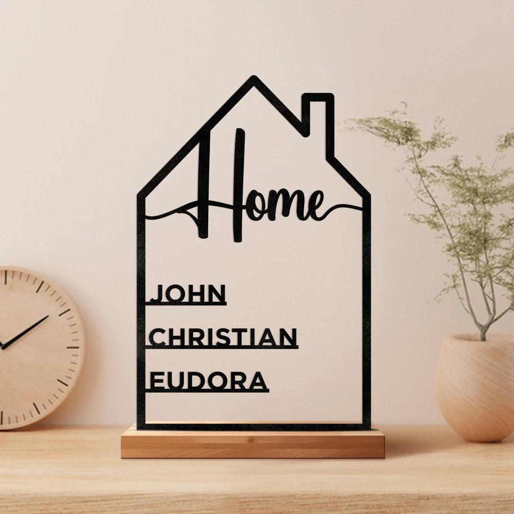 Family House With Names Personalized Gift For Family HA75 891394 - Image 4