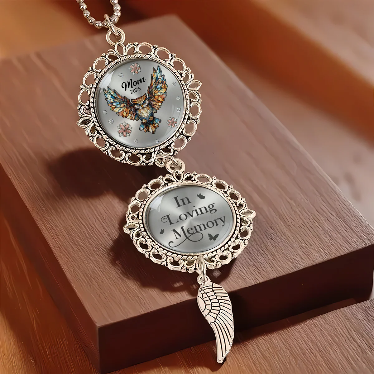 Forever In My Heart Personalized Memorial Hanging Ornament With Charm HA75 891982 - Image 4