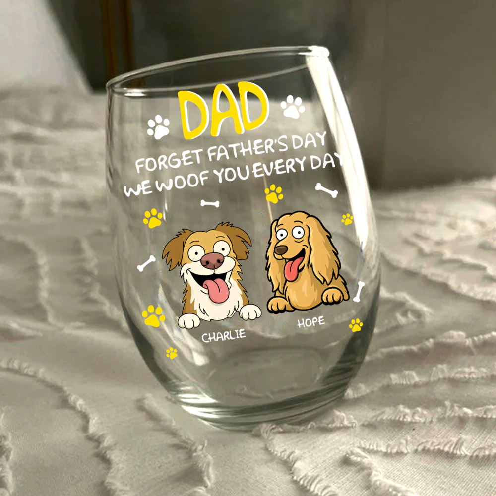 Forget Mother's Day Mom Dad Personalized Wine Glass Mother's Day Gifts HA75 892158 - Image 3