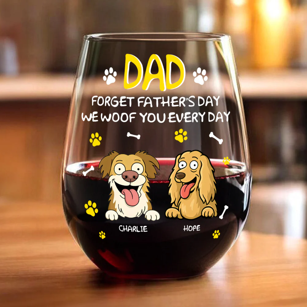 Forget Mother's Day Mom Dad Personalized Wine Glass Mother's Day Gifts HA75 892158 - Image 4