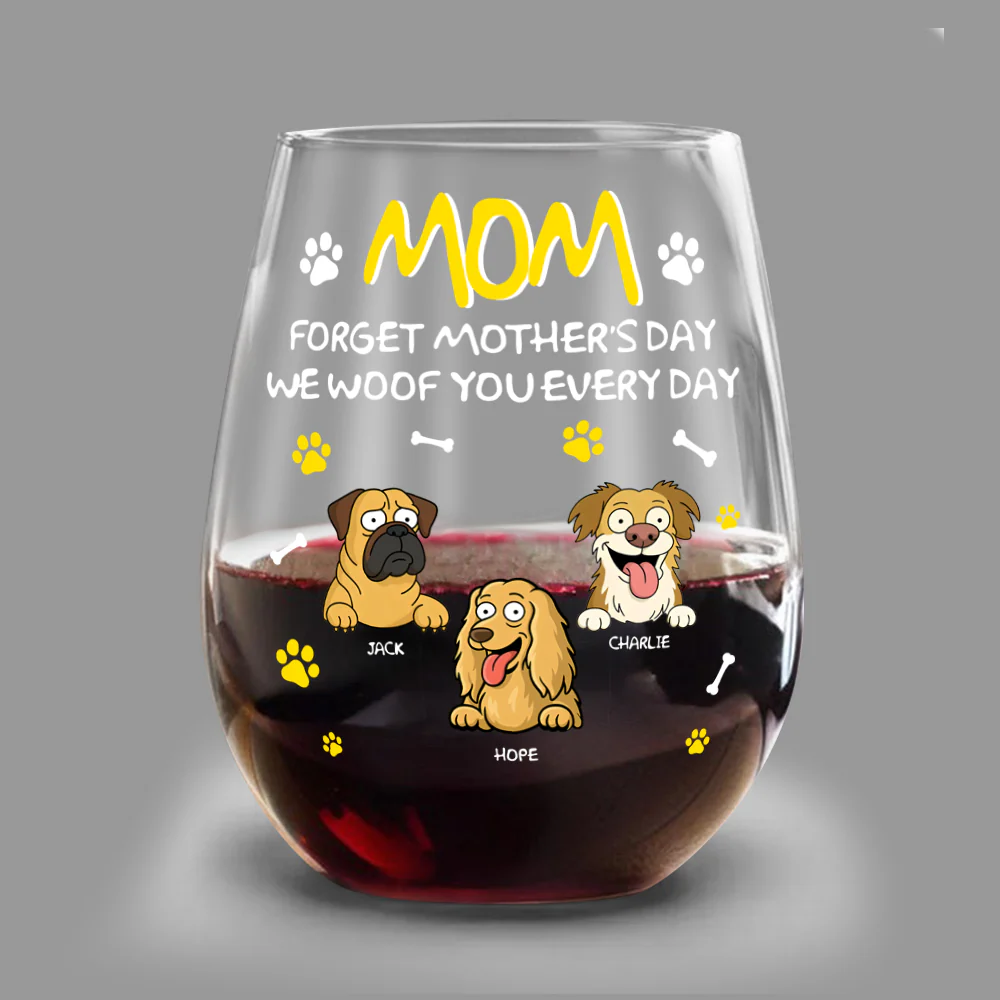 Forget Mother's Day Mom Dad Personalized Wine Glass Mother's Day Gifts HA75 892158 - Image 6