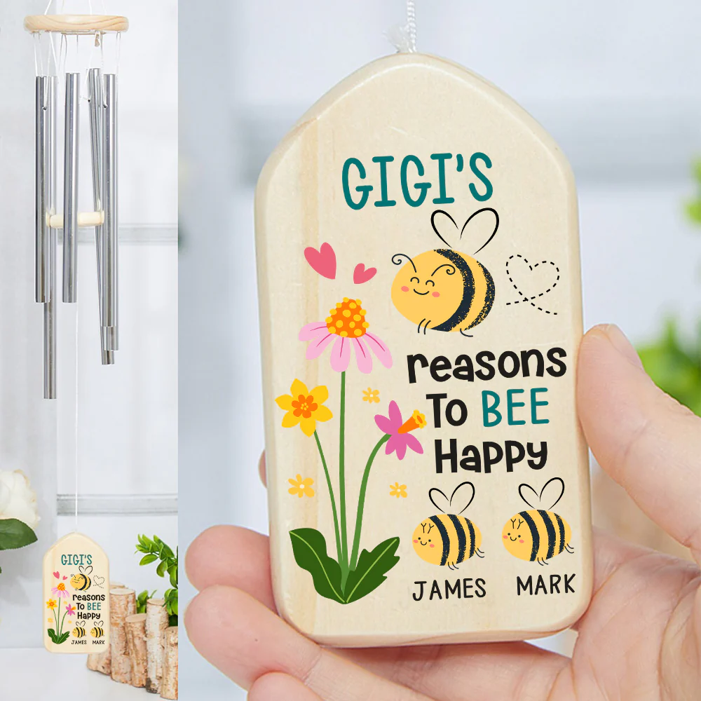 Grandma's Reasons To Be Happy Personalized Wind Chimes Mother's Day Gift HA75 892092 - Image 4
