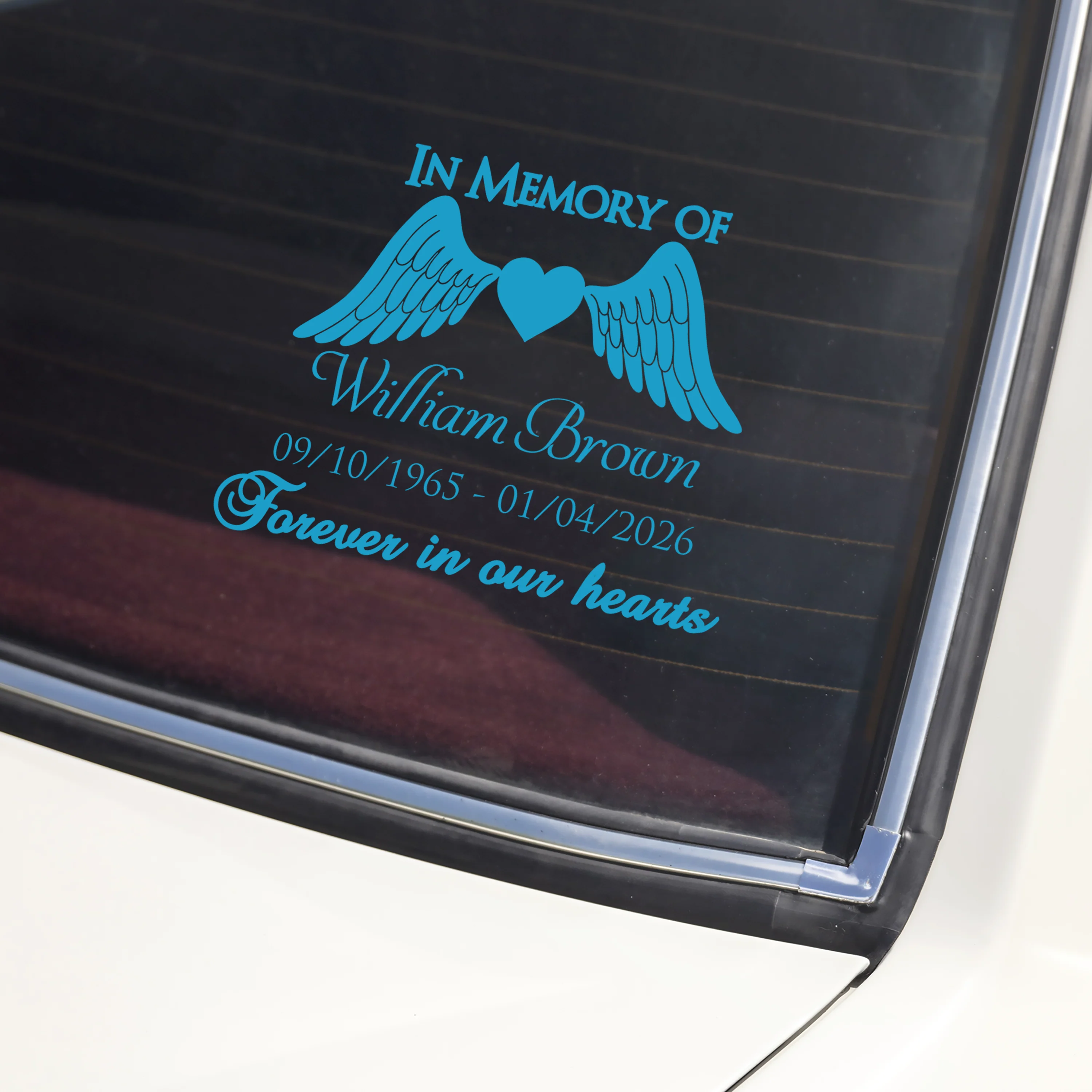 In Memory of Personalized Memorial Car Window Decal Sticker Gift For Family HA75 920000 - Image 5