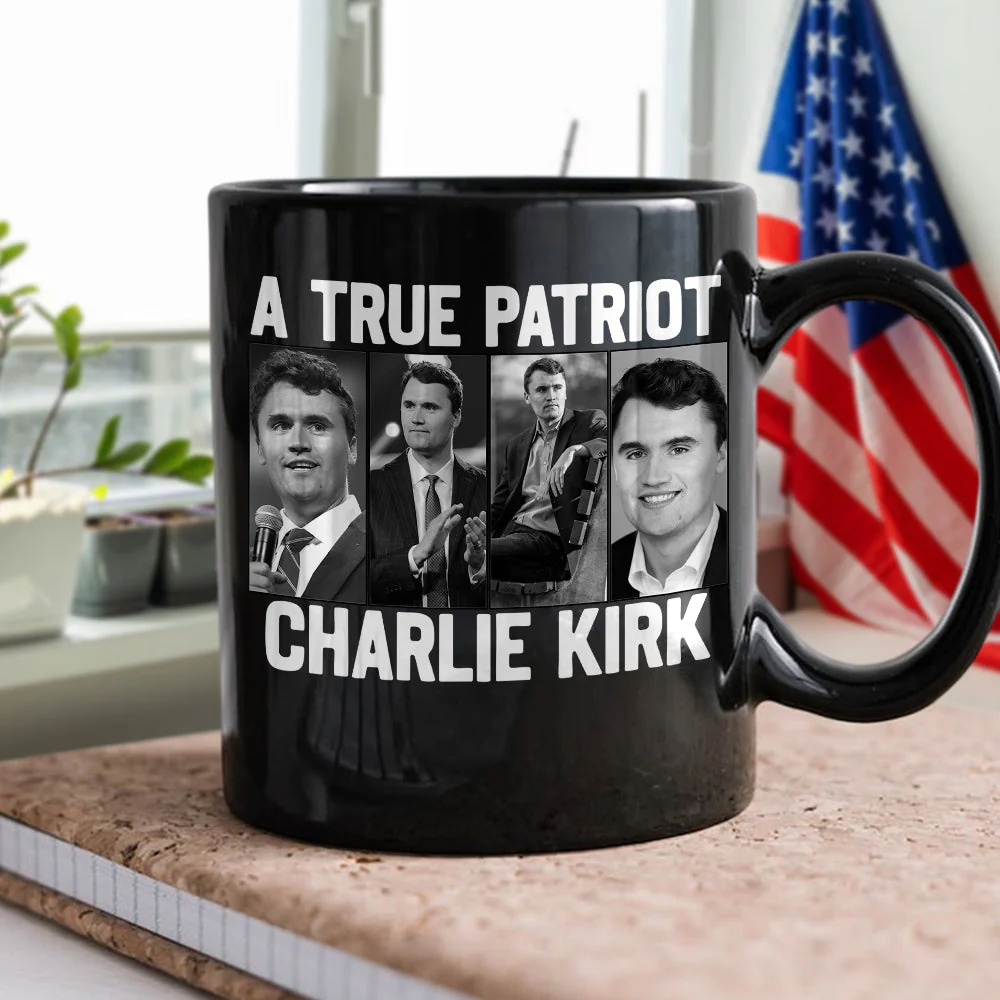 Justice for Charlie Kirk - Prayers Up for Charlie Black Mug HA75 64490 - Image 2