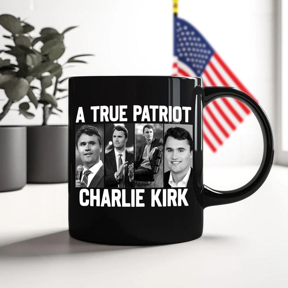 Justice for Charlie Kirk - Prayers Up for Charlie Black Mug HA75 64490 - Image 5