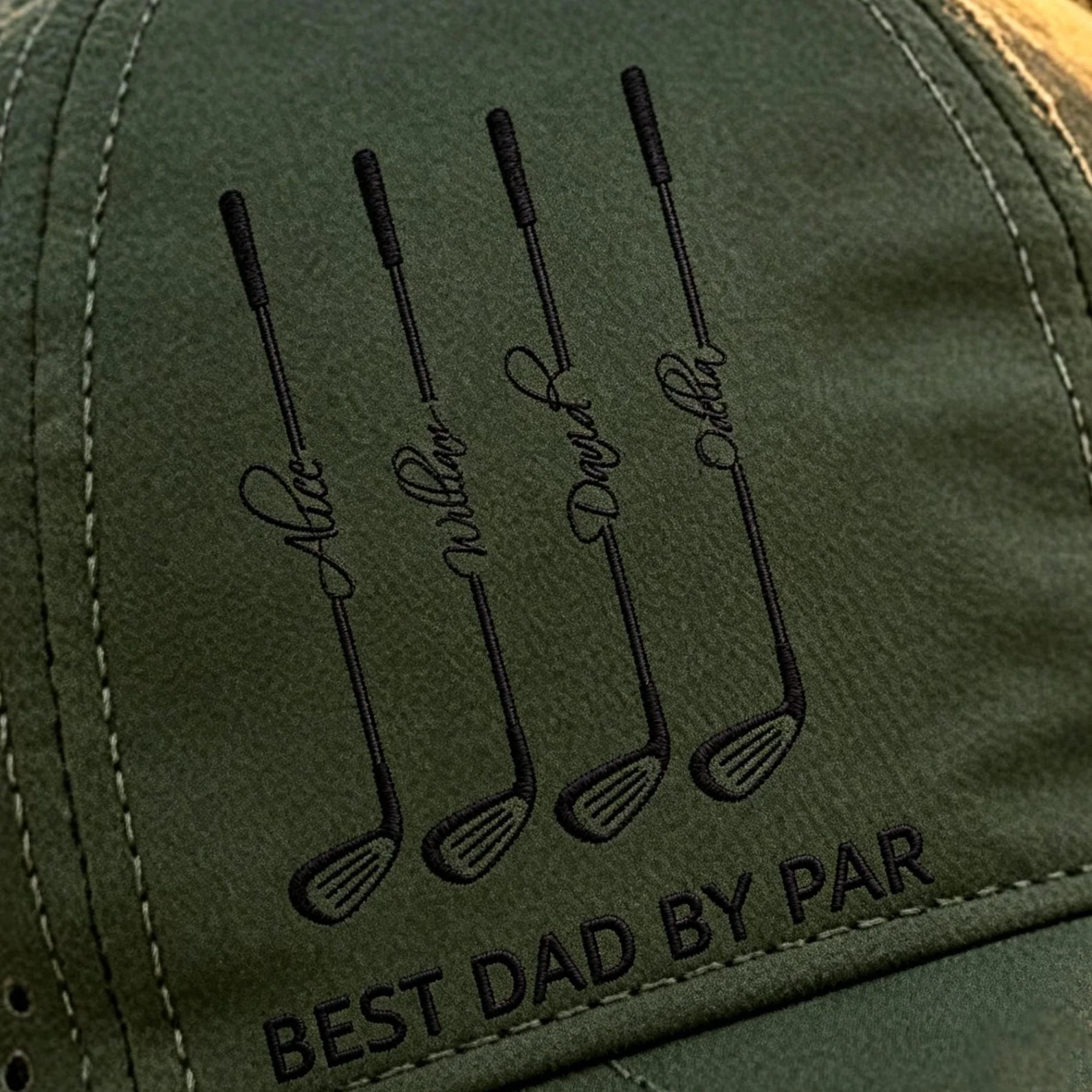 Personalized Best Dad By Par, Best Grandpa By Par Perforated Golf Hat Father Day Golf Gift HA75 921342 - Image 14